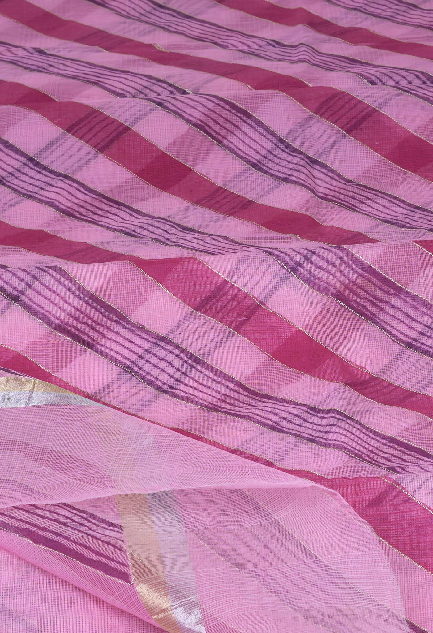 Pink Pure Hand Painted With Emboridery Kota Saree-UNM82583