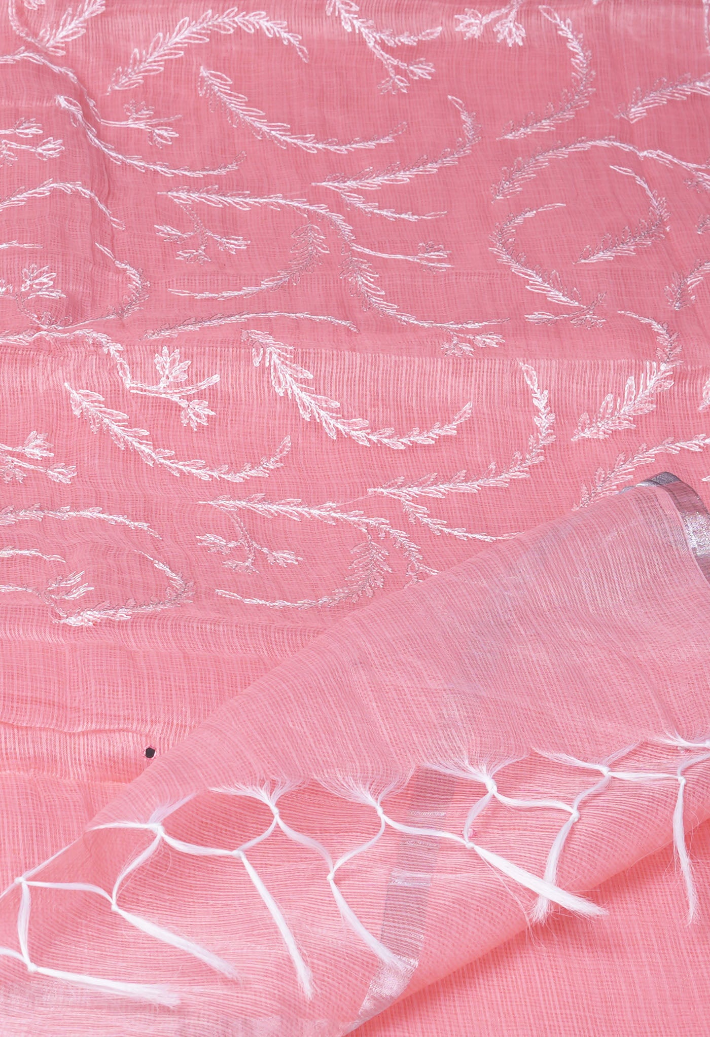 Pink Pure Emboridery Kota Saree-UNM82589