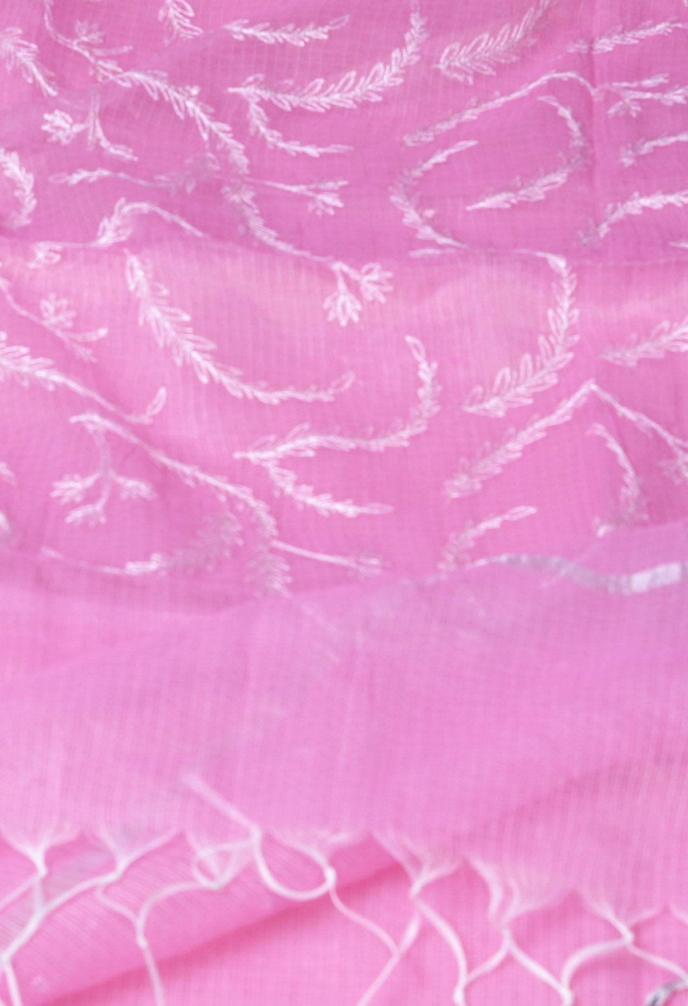 Pink Pure Emboridery Kota Saree-UNM82591