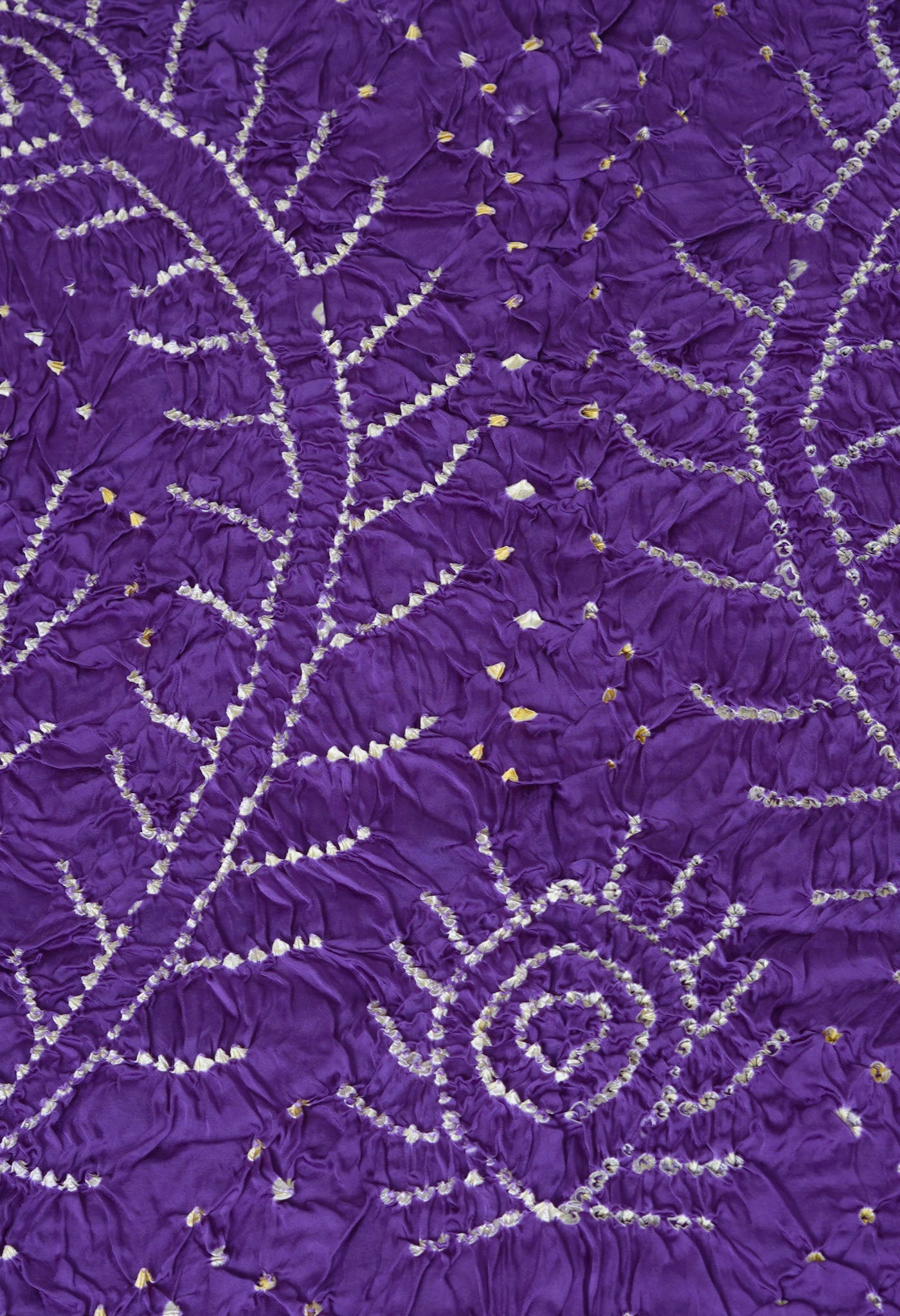 Lavender Purple Pure Bandhani Gaji Soft Silk Saree-UNM82628
