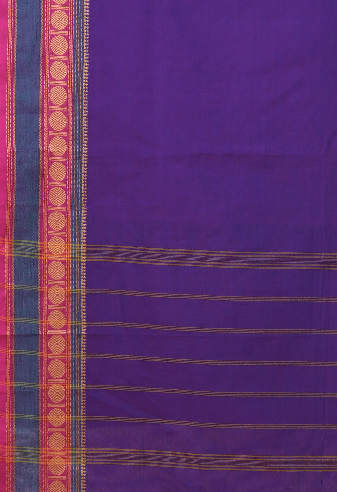 Purple Pure Pavani Handcrafted Kanchi Cotton Saree-UNM82722
