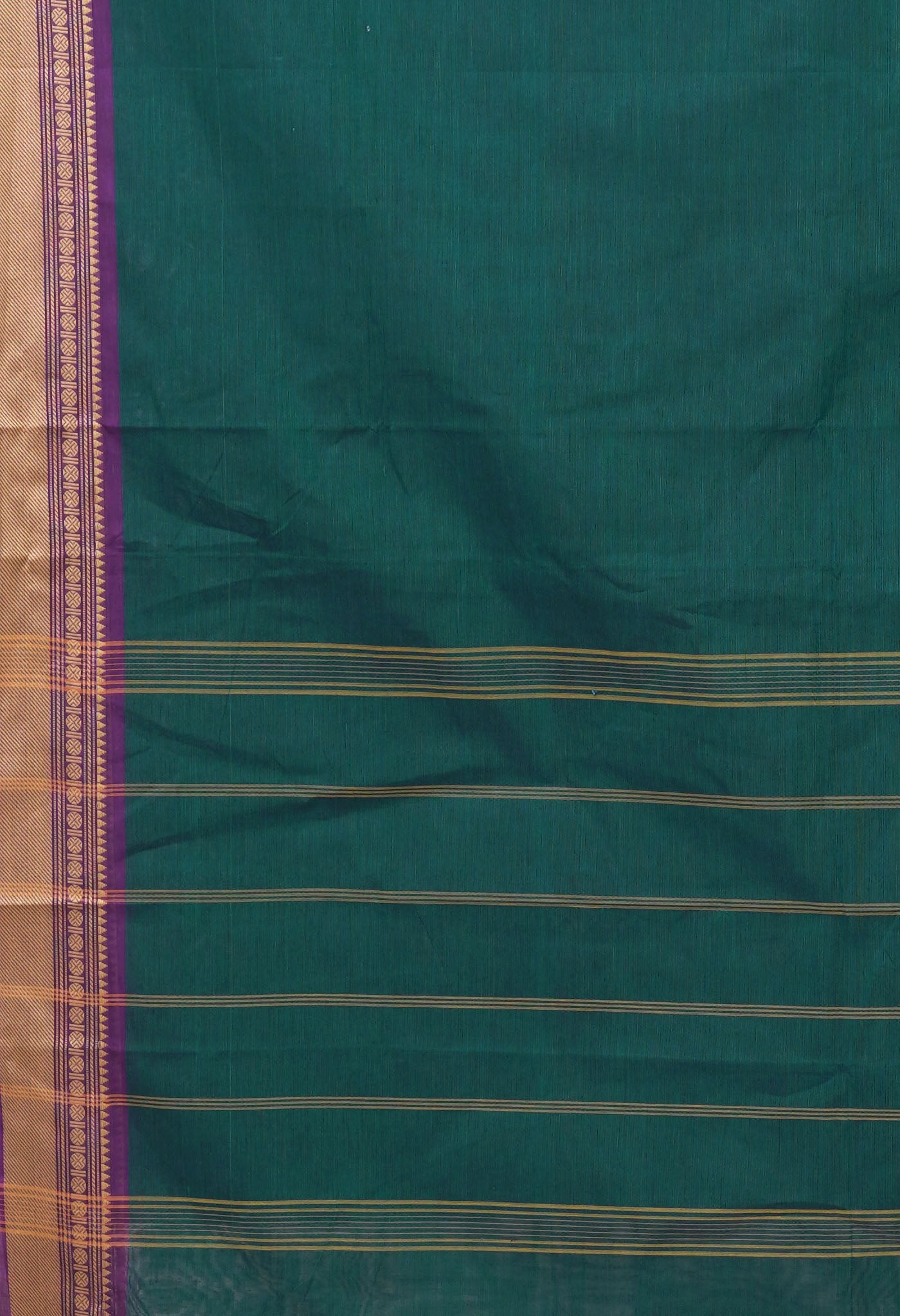 Green Pure Pure Pavani Handcrafted Kanchi Cotton Saree-UNM82729
