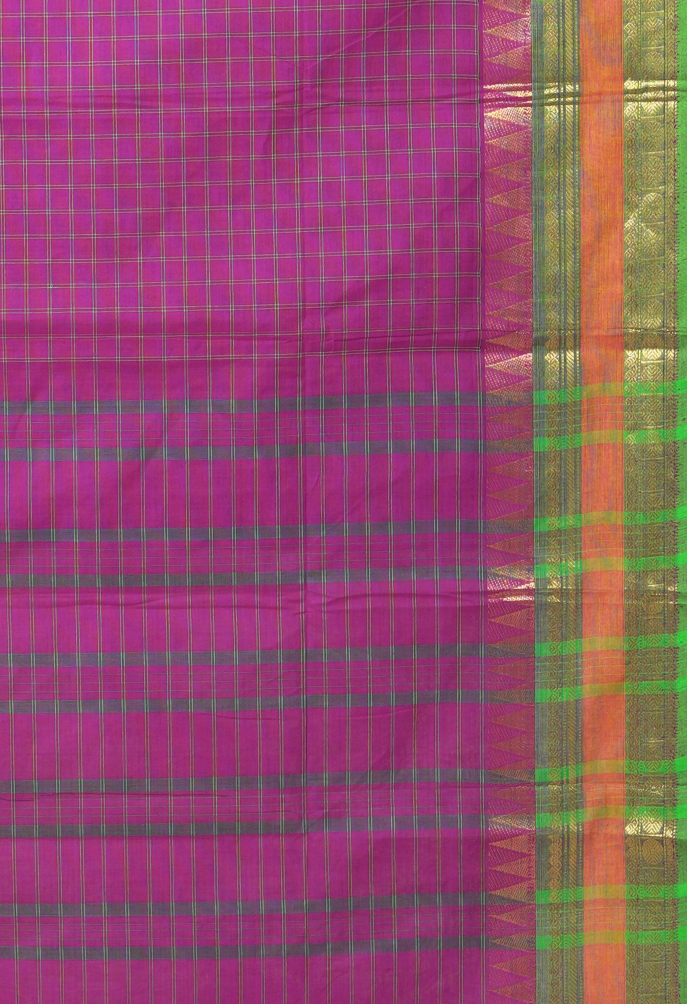 Purple Pure Pavani Handcrafted Kanchi Cotton Saree-UNM82740