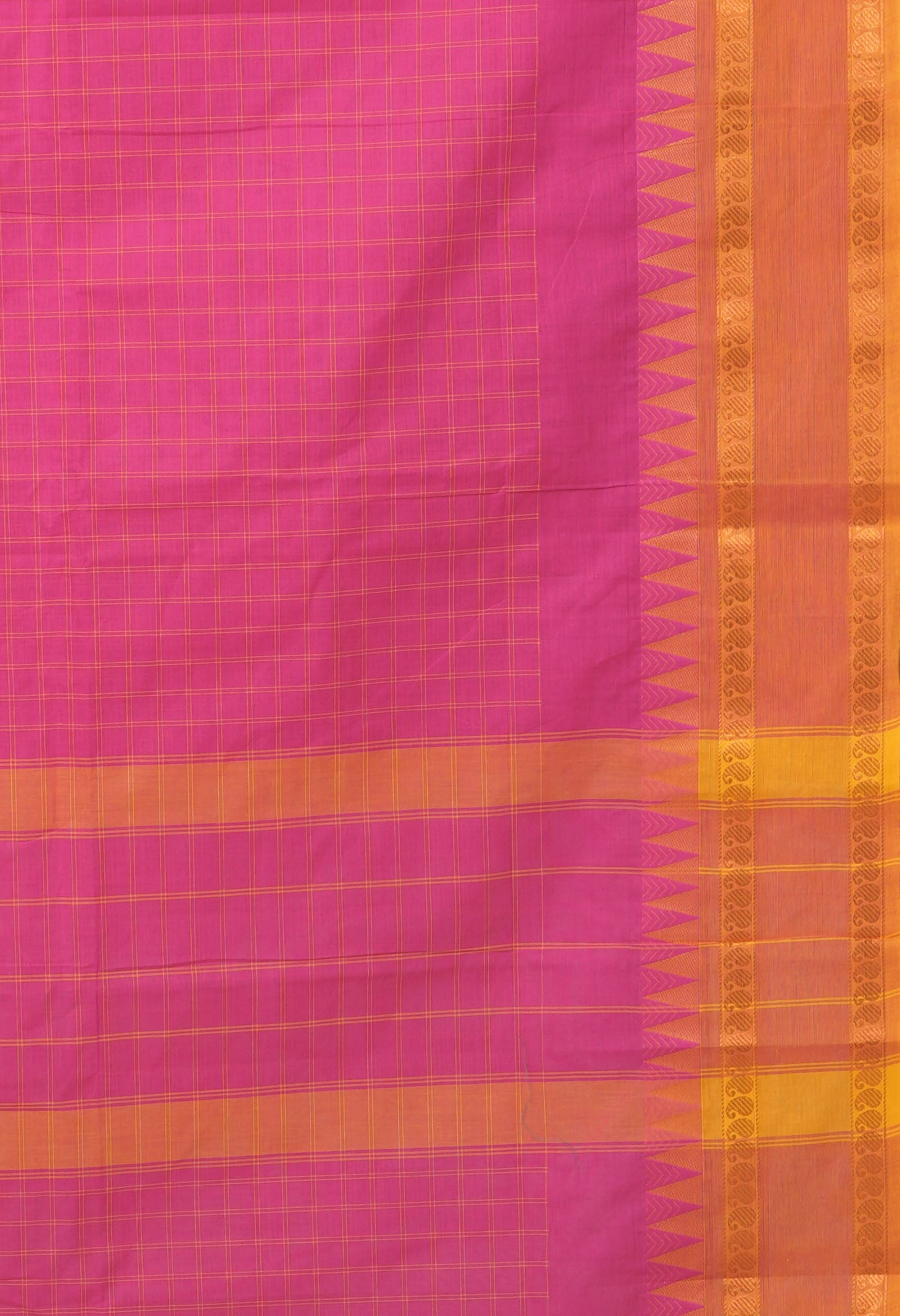 Pink Pure Pure Pavani Handcrafted Kanchi Cotton Saree-UNM82772