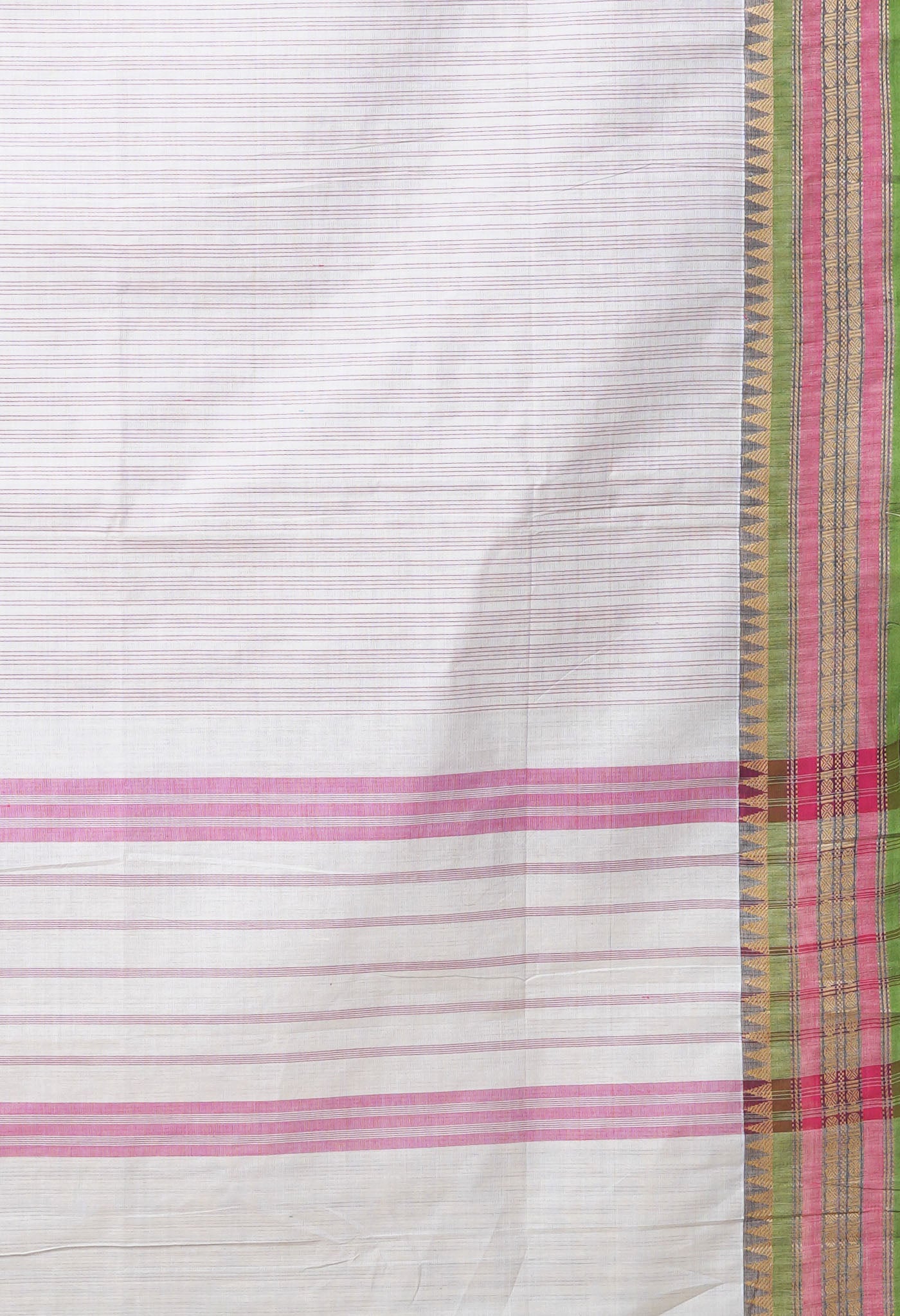 Grey Pure Pavani Handcrafted Kanchi Cotton Saree-UNM82777