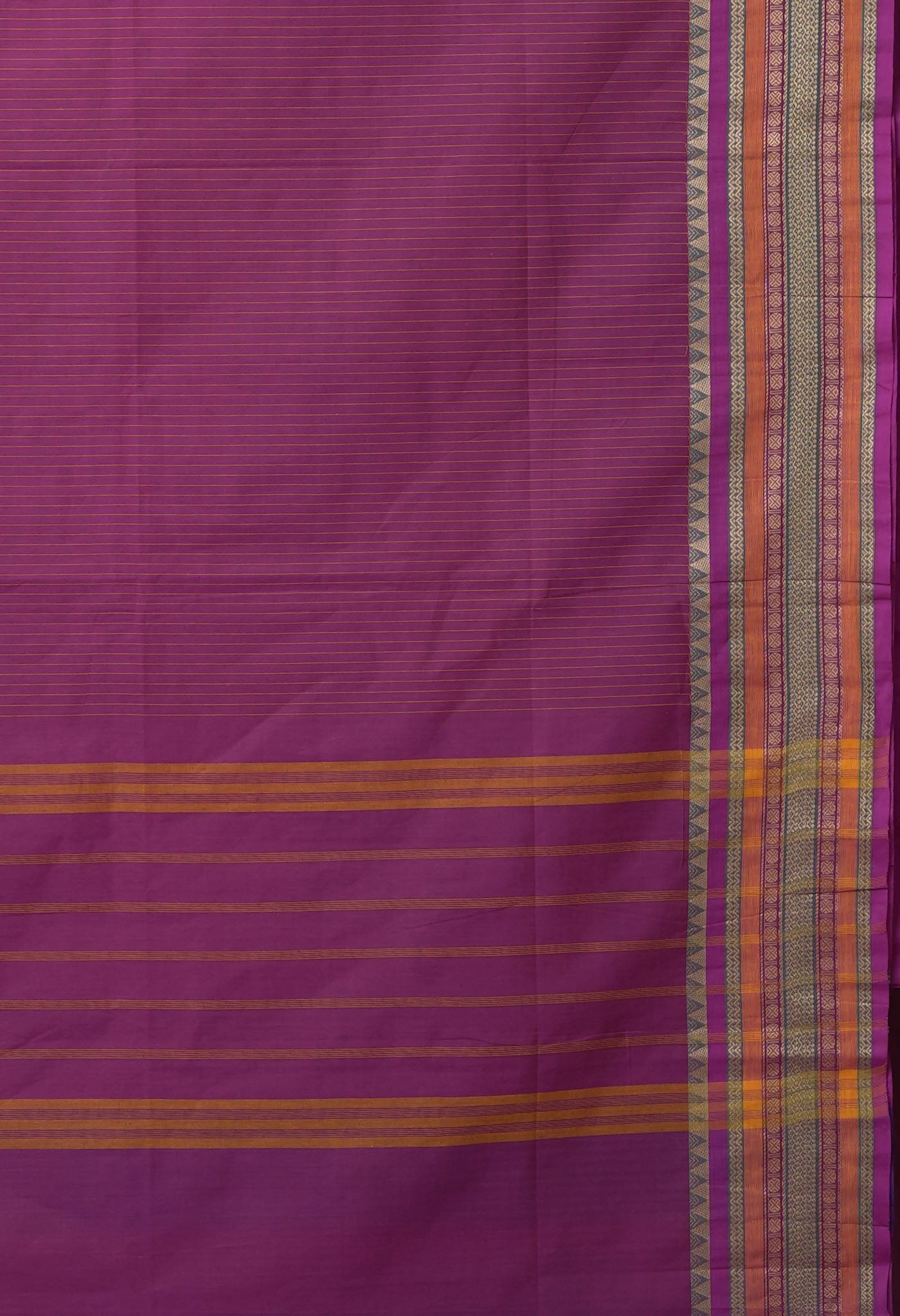Purple Pure Pavani Handcrafted Kanchi Cotton Saree-UNM82783