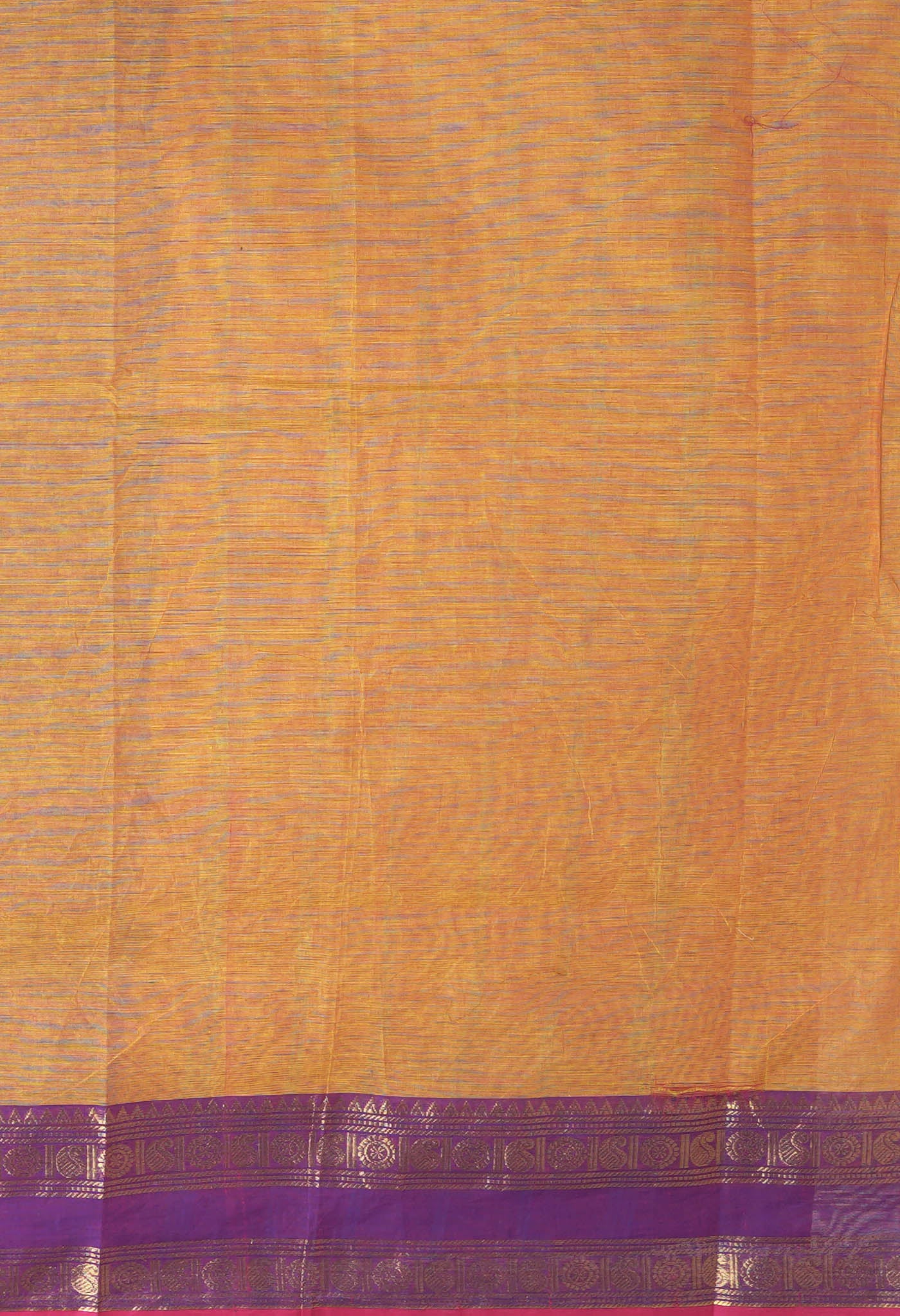 Yellow Pure Pavani Handcrafted Jacquard Chettinad Cotton Saree-UNM82816