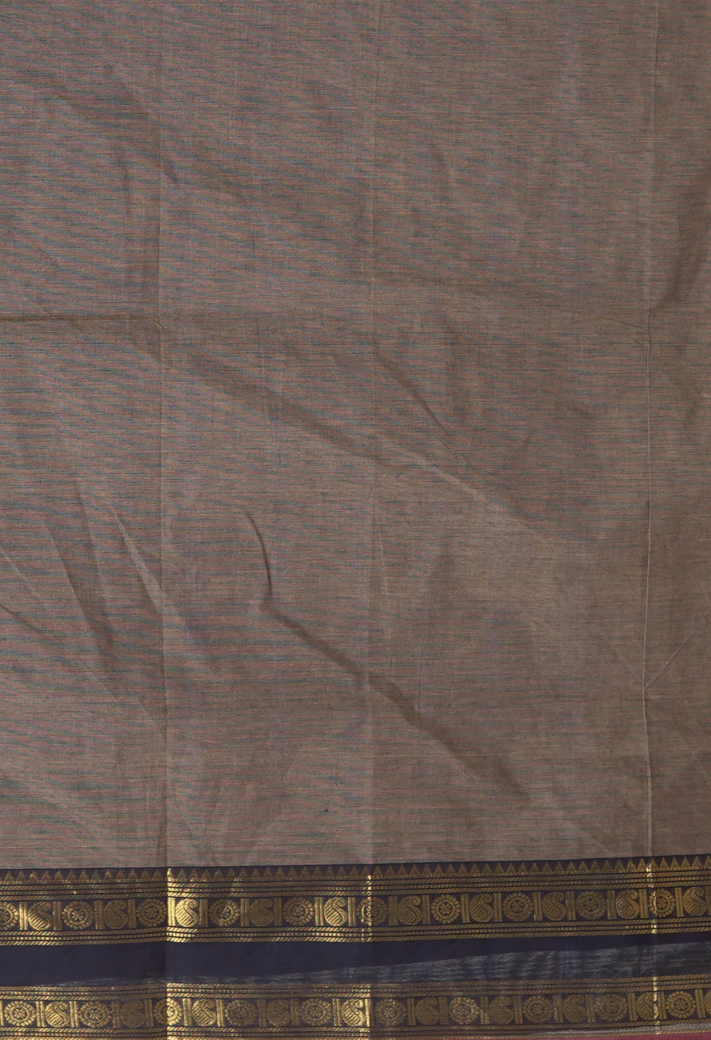 Brown Pure Pavani Handcrafted Jacquard Chettinad Cotton Saree-UNM82817