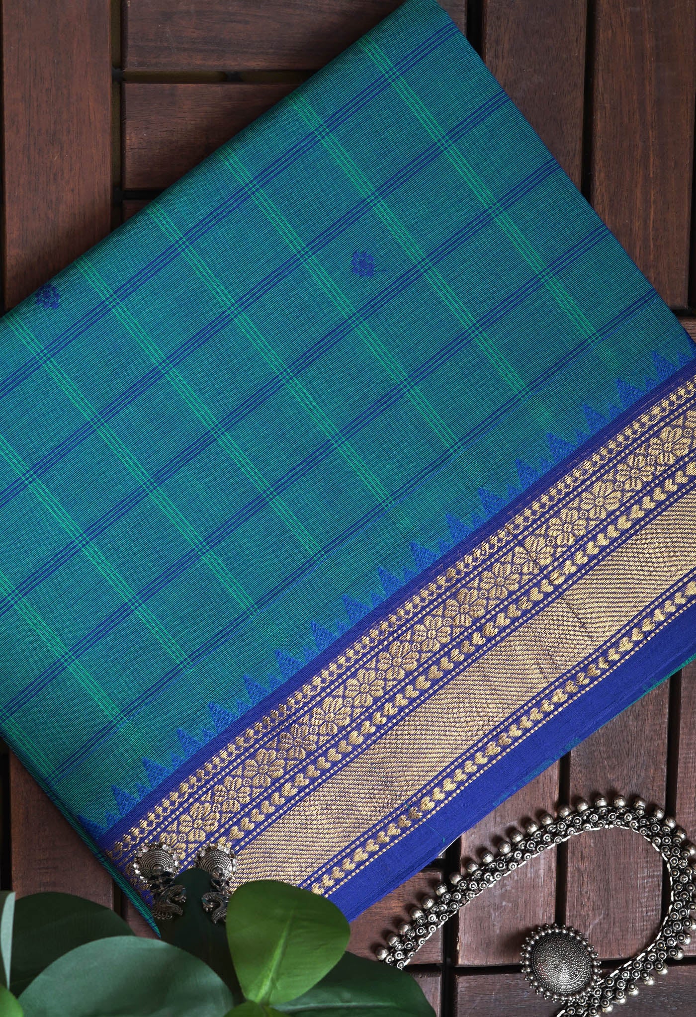 Blue Pure Pavani Handcrafted Kanchi Cotton Saree-UNM82846