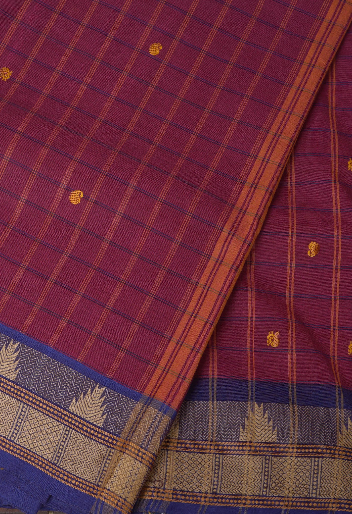 Pink Pure Pavani Handcrafted Kanchi Cotton Saree-UNM82848