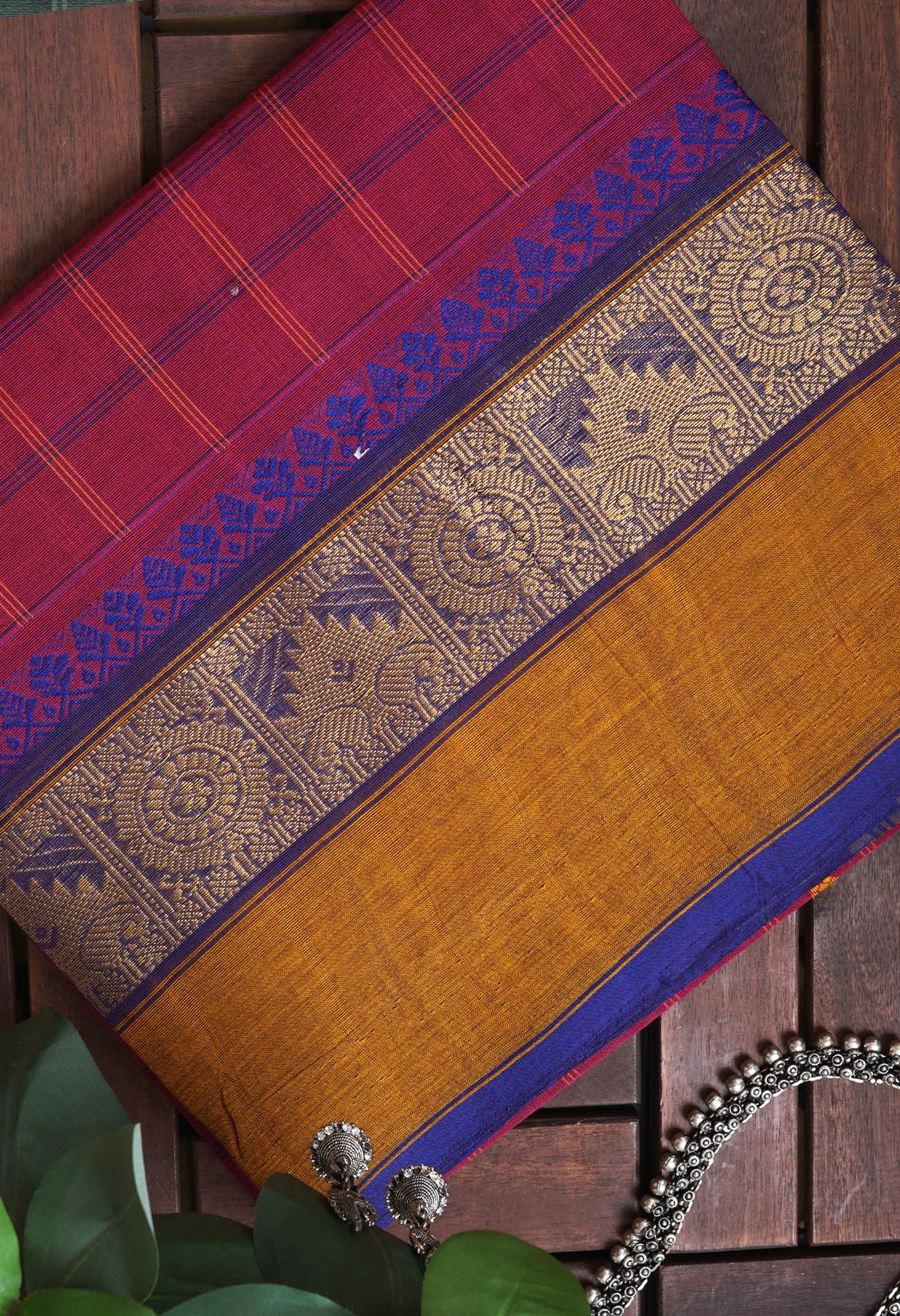Pink Pure Pavani Handcrafted Kanchi Cotton Saree-UNM82850