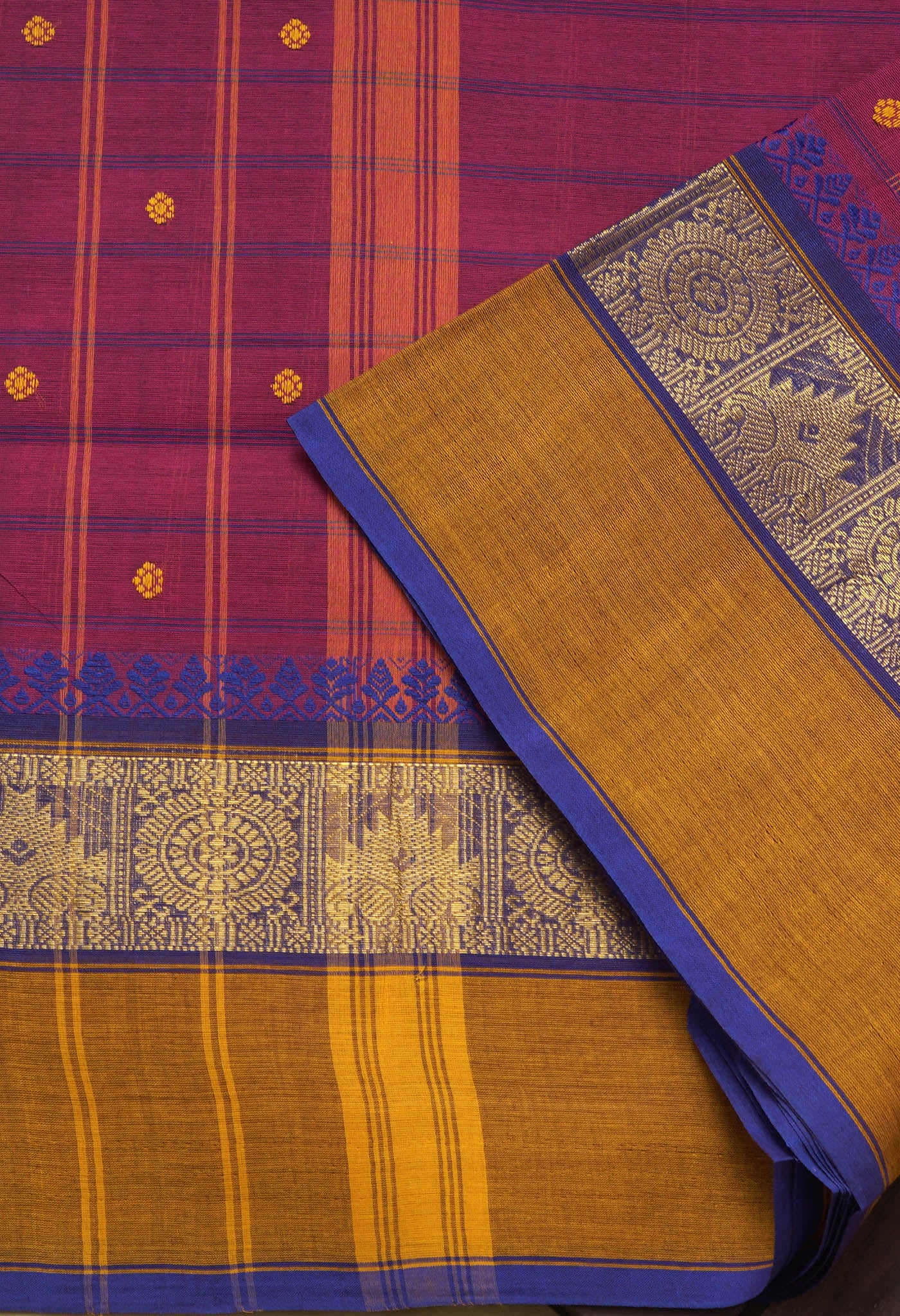 Pink Pure Pavani Handcrafted Kanchi Cotton Saree-UNM82850