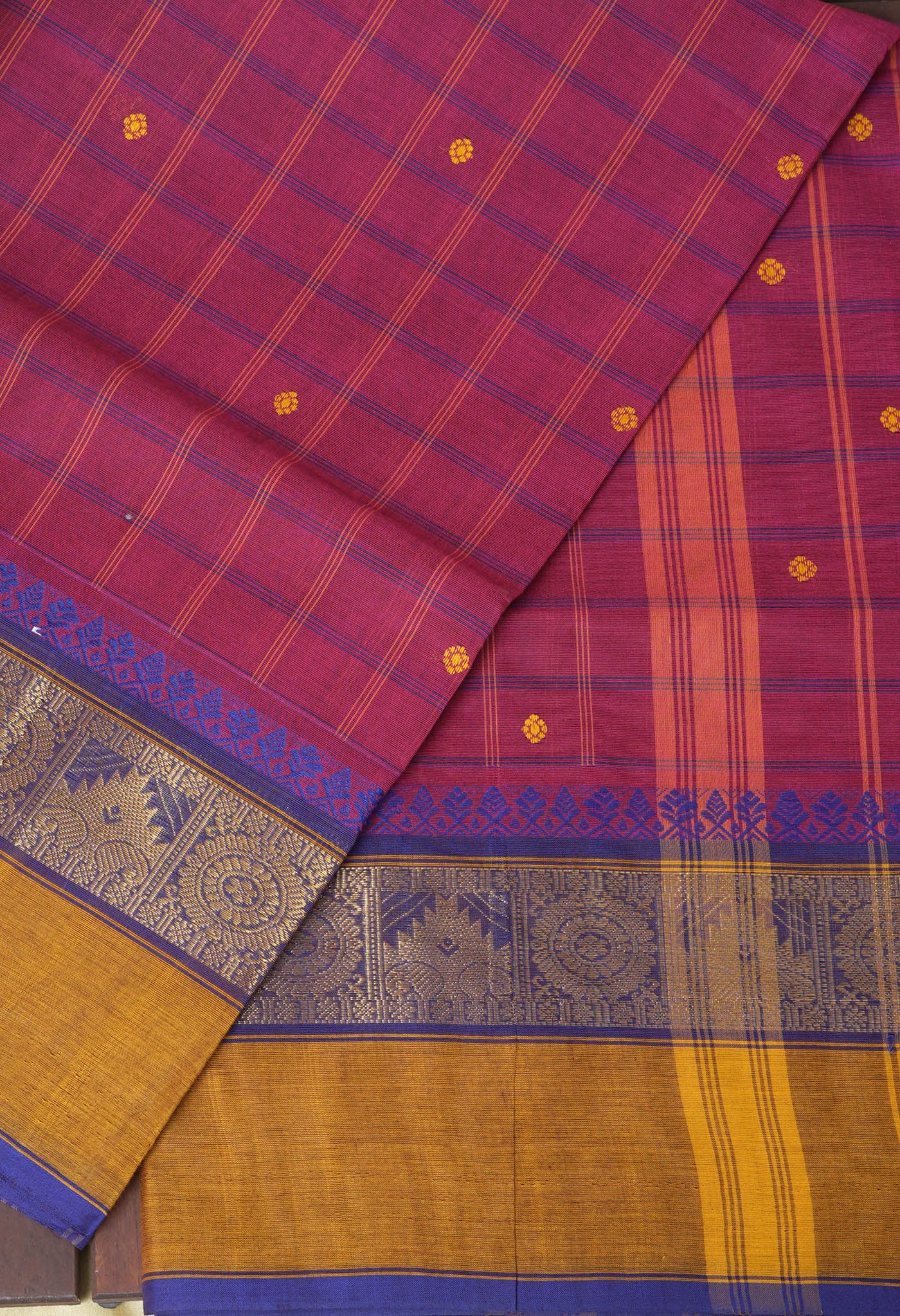 Pink Pure Pavani Handcrafted Kanchi Cotton Saree-UNM82850