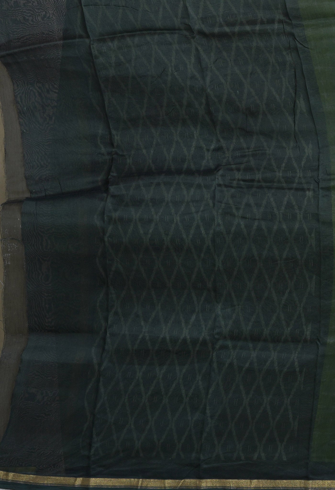 Grey-Black Pure Designer Printed Chanderi Sico Saree-UNM82870