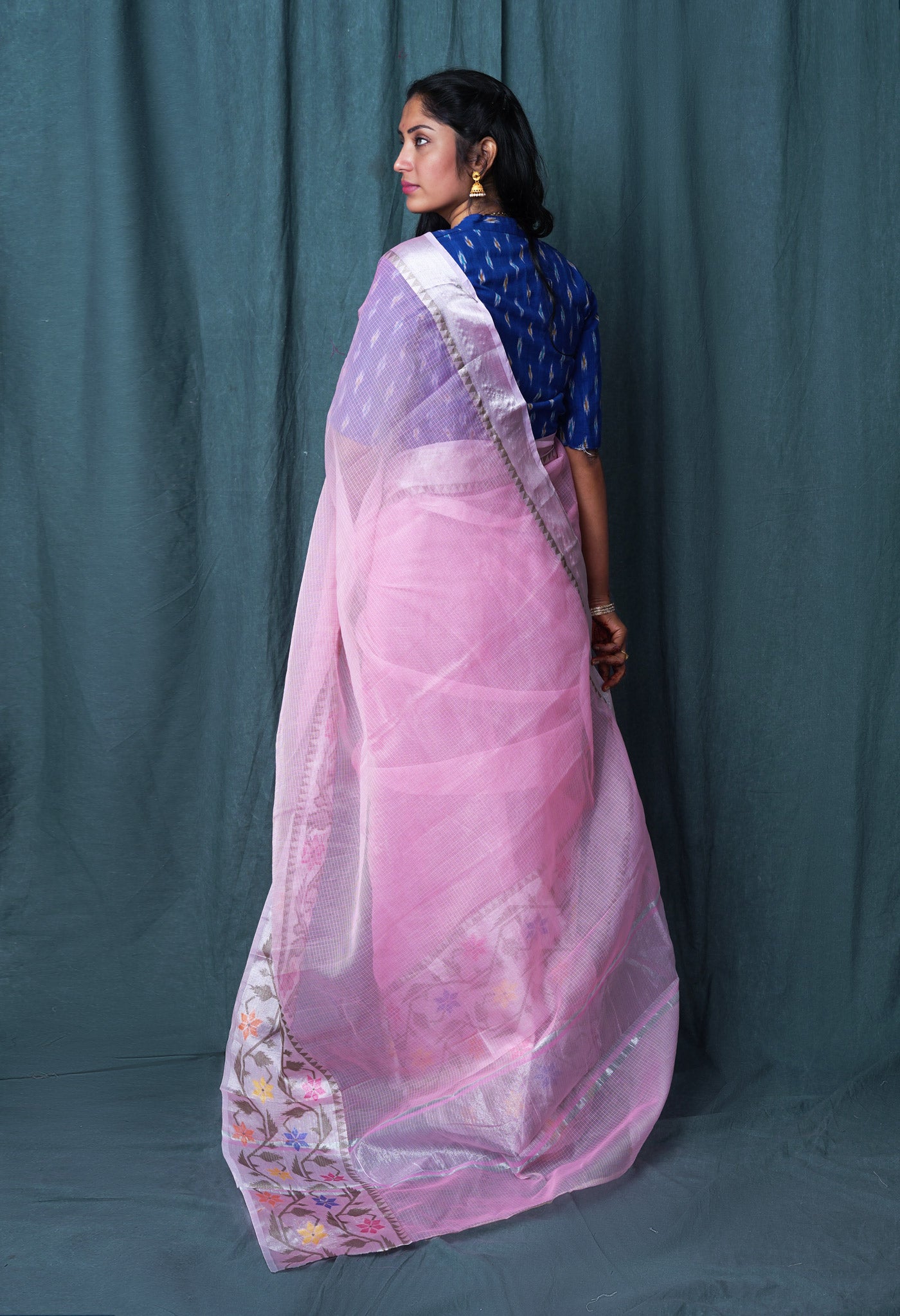 Pink Pure Banarasi Kota Saree-UNM82922