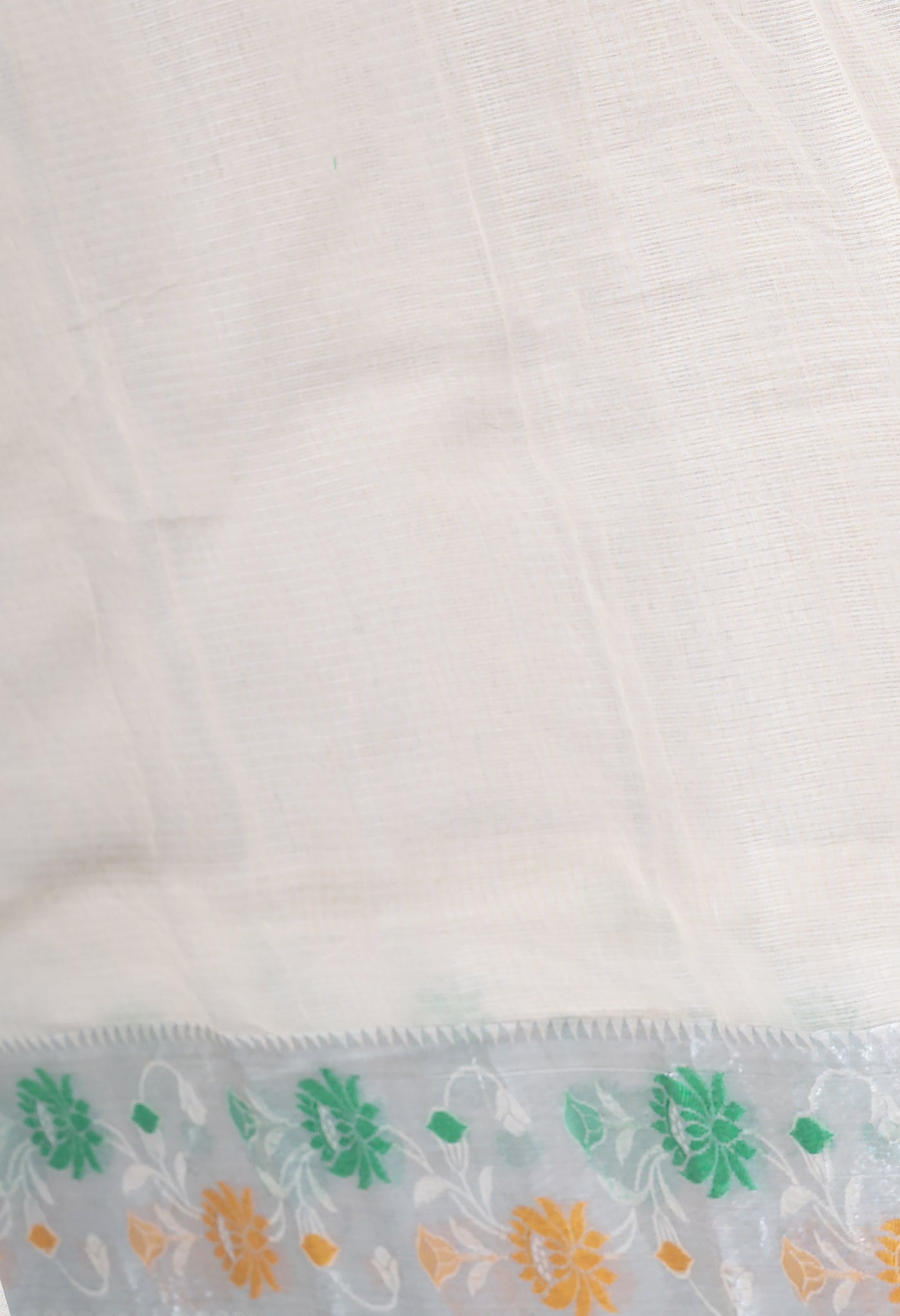 Cream Pure Banarasi Kota Saree-UNM82925