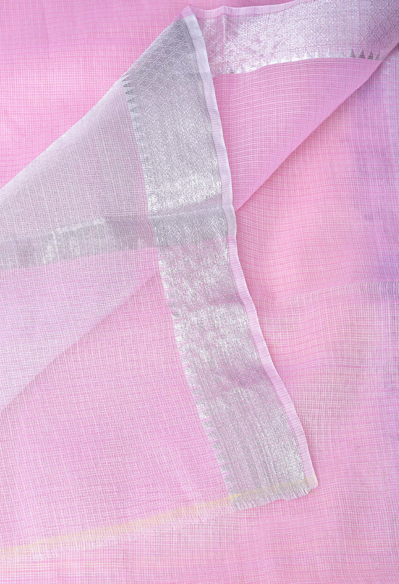 Pink Pure Banarasi Kota Saree-UNM82926