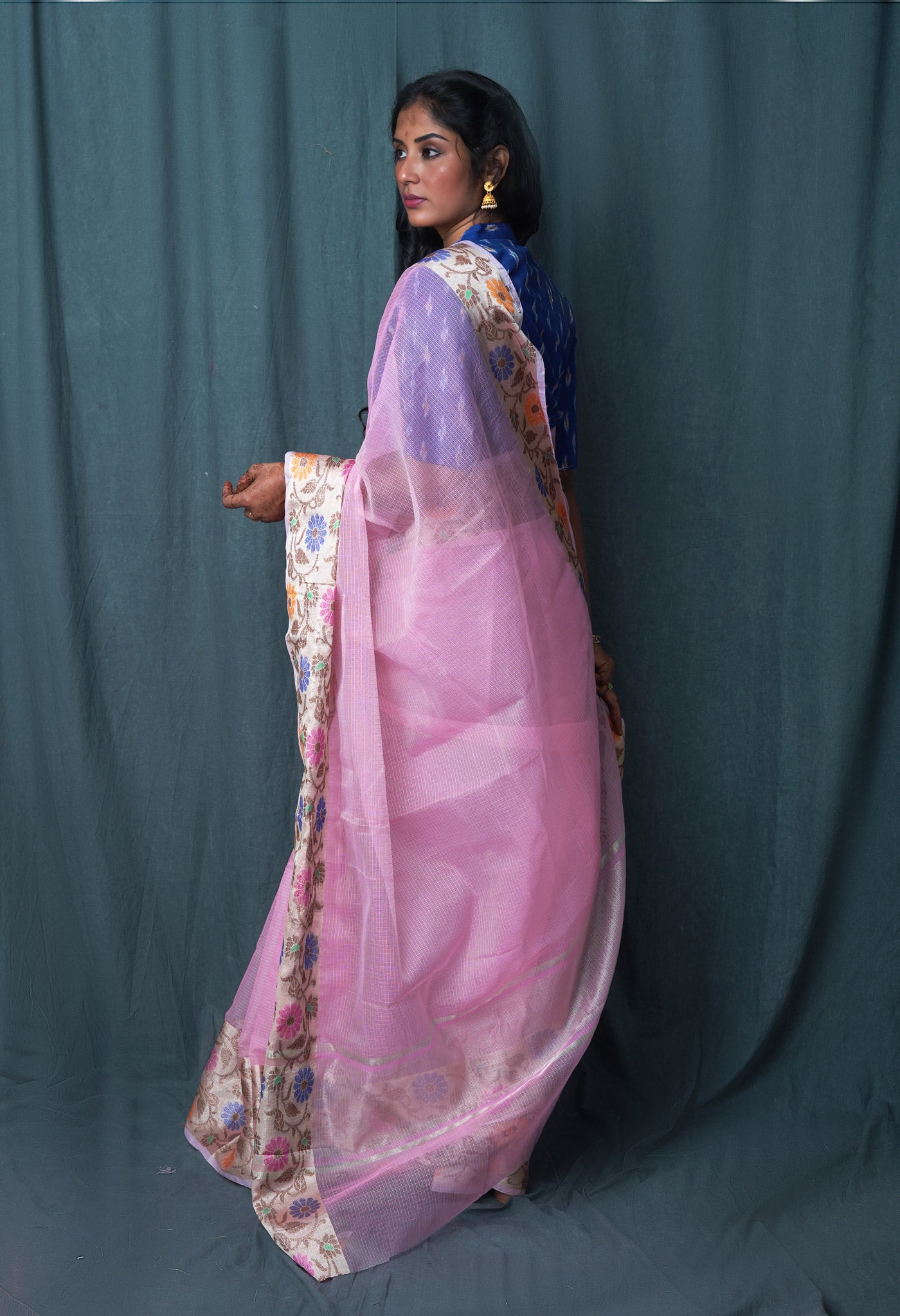 Pink Pure Banarasi Kota Saree-UNM82943