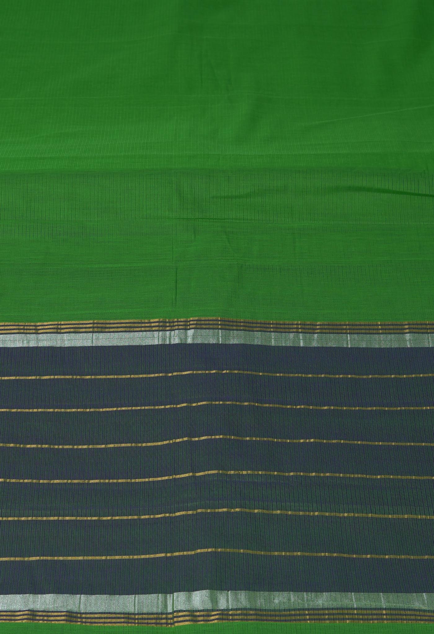 Green Pure Pavani Mangalgiri Cotton Saree-UNM82988