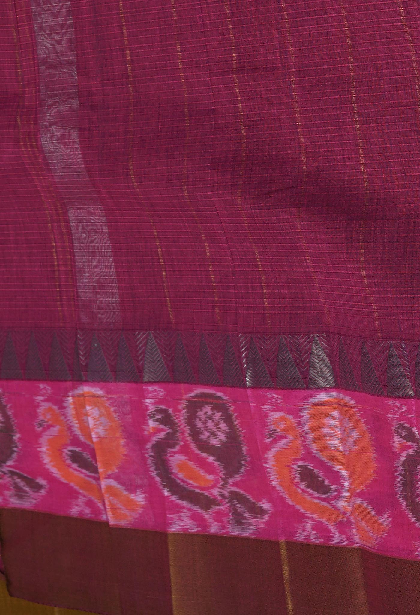 Mustard Yellow Pure Pavani Mangalgiri Cotton Saree-UNM82997