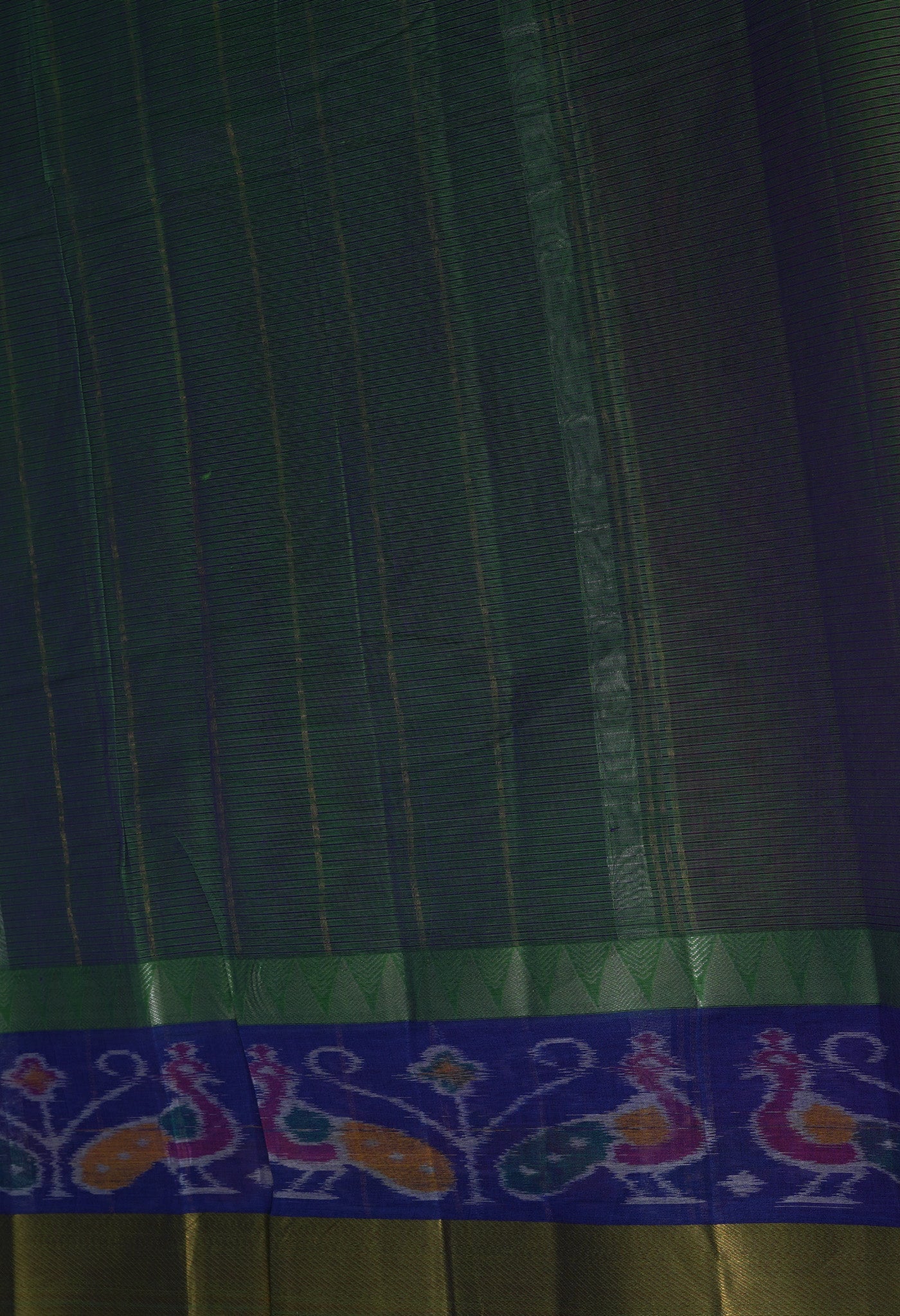 Green Pure Pavani Mangalgiri Cotton Saree-UNM83001