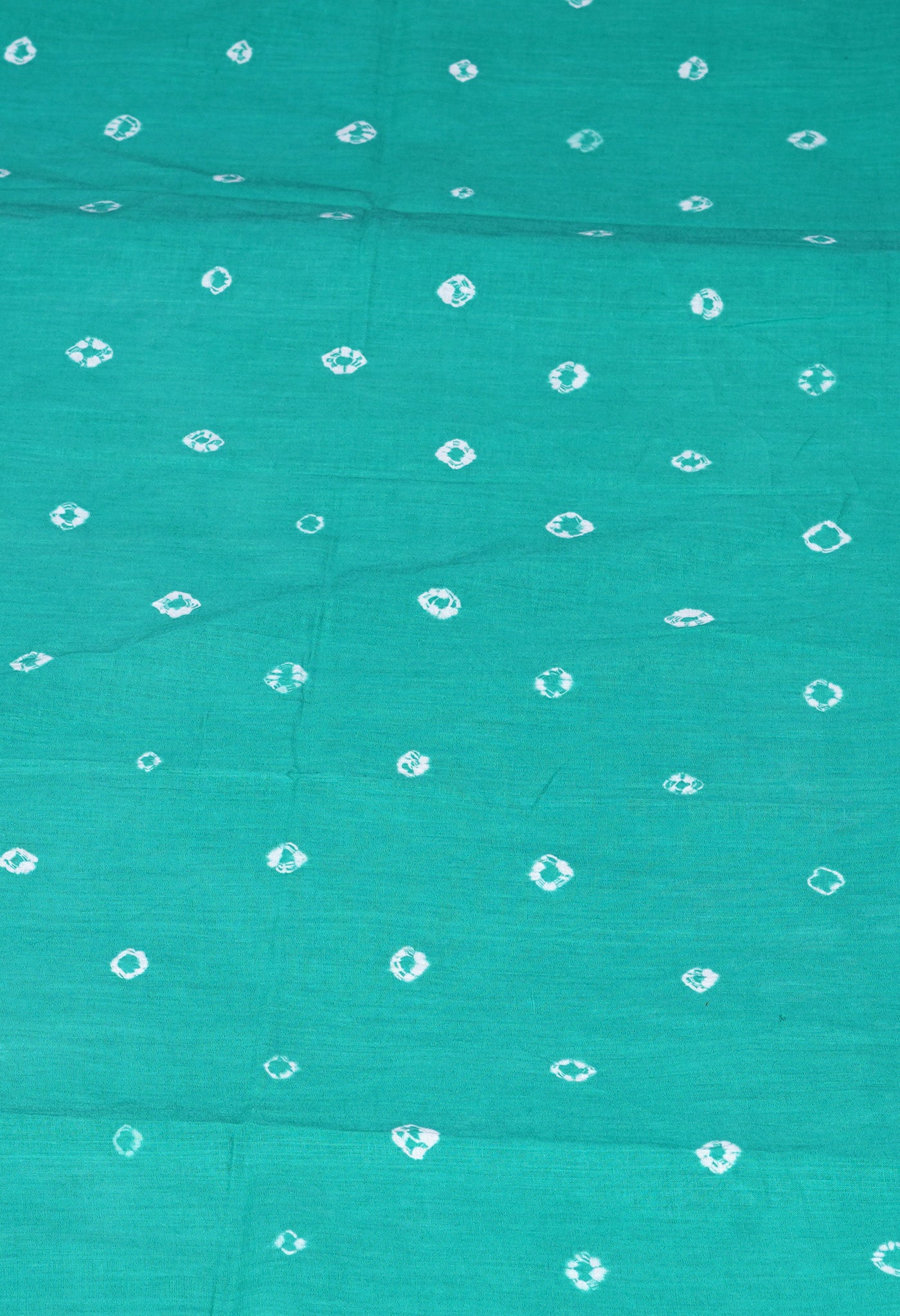 Navy BlueTurquoise Blue Pure Bandhani Tie & Dye Soft Mulmul Cotton Saree-UNM83003