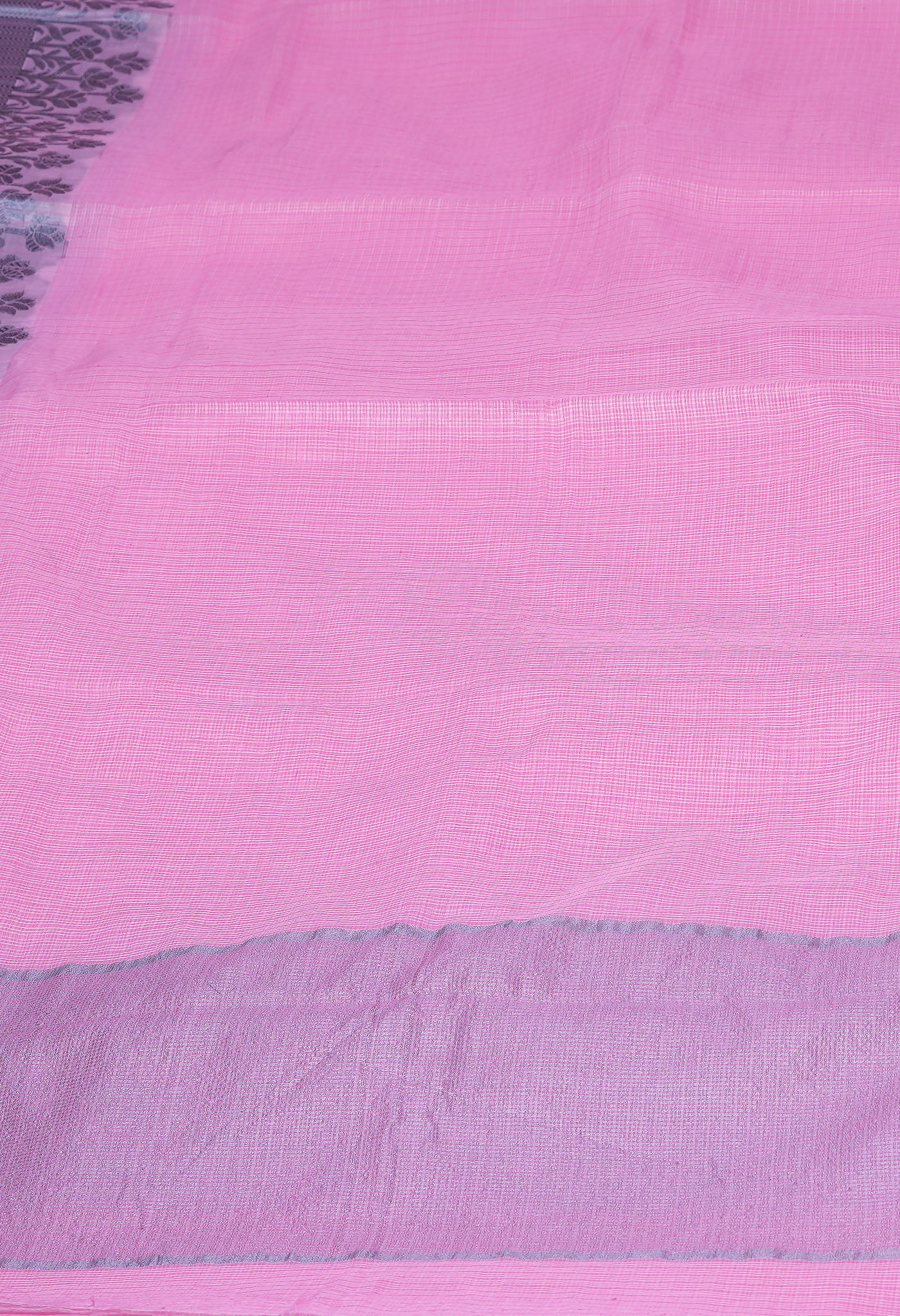 Pink Pure Plain Doria Kota Saree-UNM83009