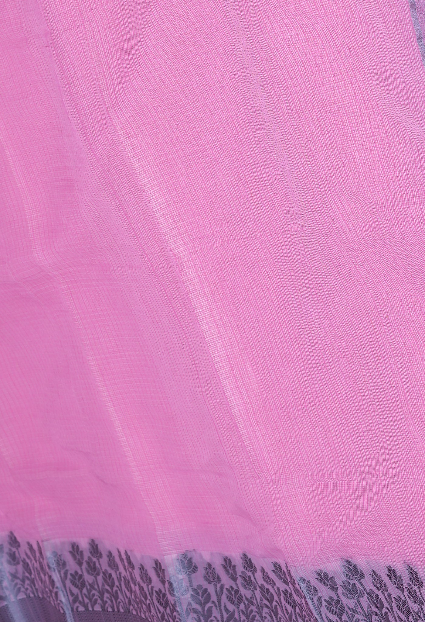 Pink Pure Plain Doria Kota Saree-UNM83009