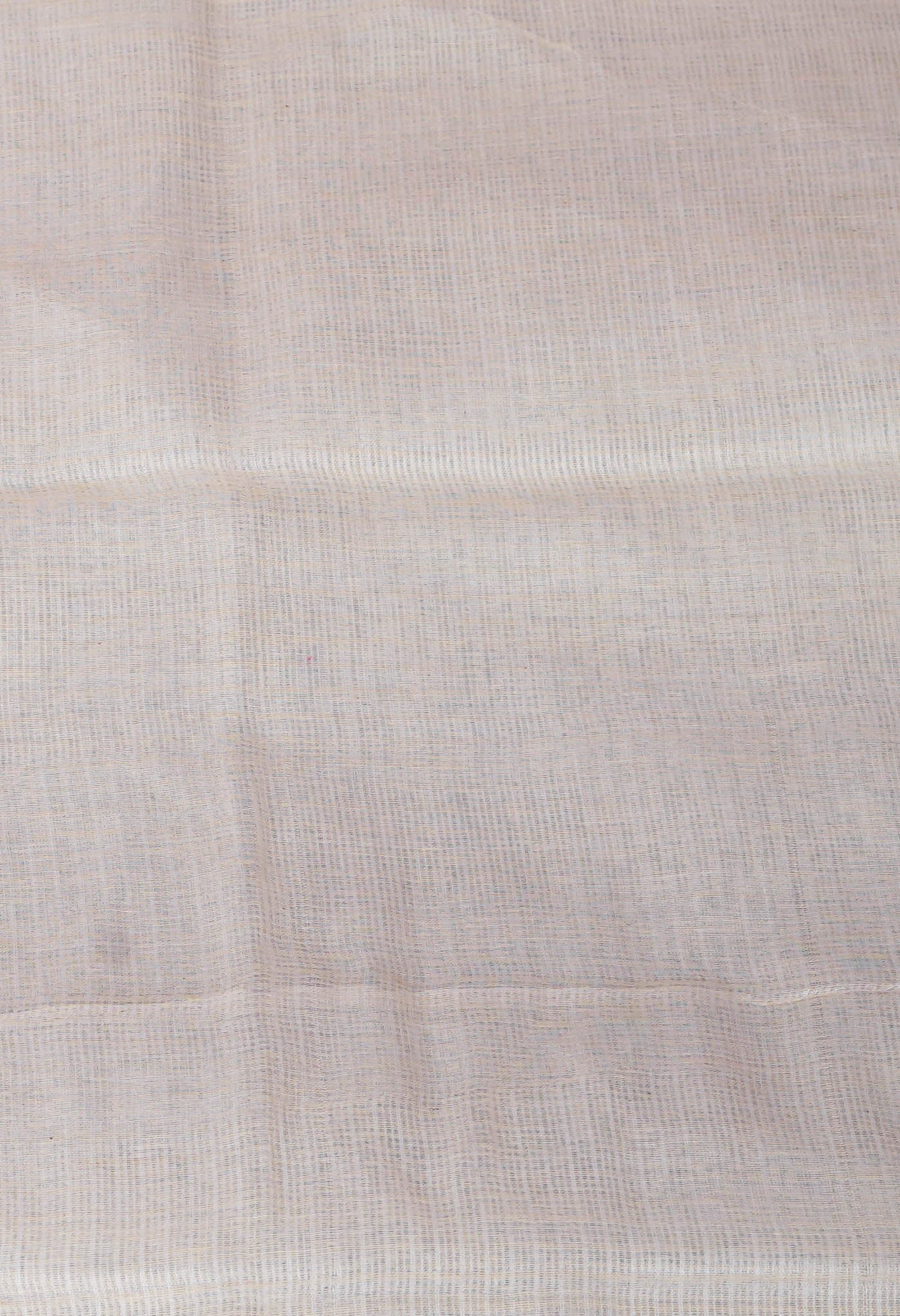 Cream Pure Plain Doria Kota Saree-UNM83010