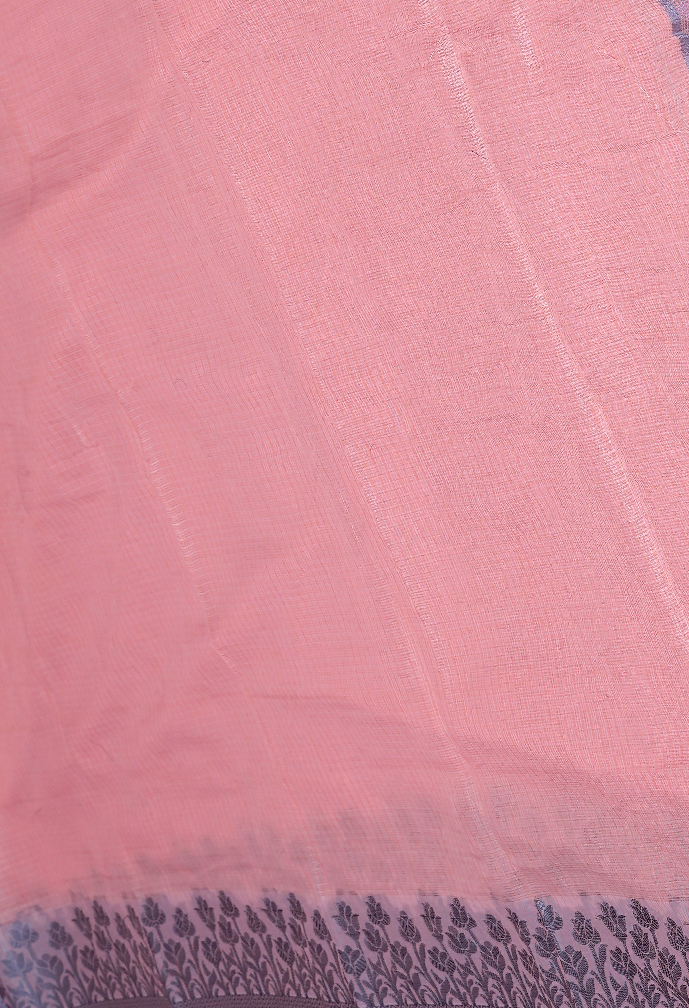 Orange Pure Plain Doria Kota Saree-UNM83011