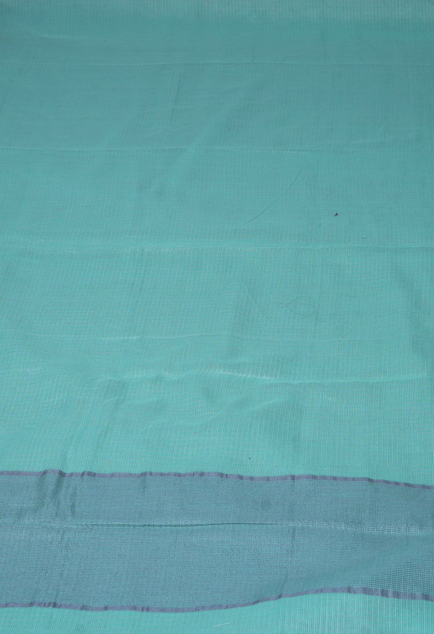 Turquoise Blue Pure Plain Doria Kota Saree-UNM83026
