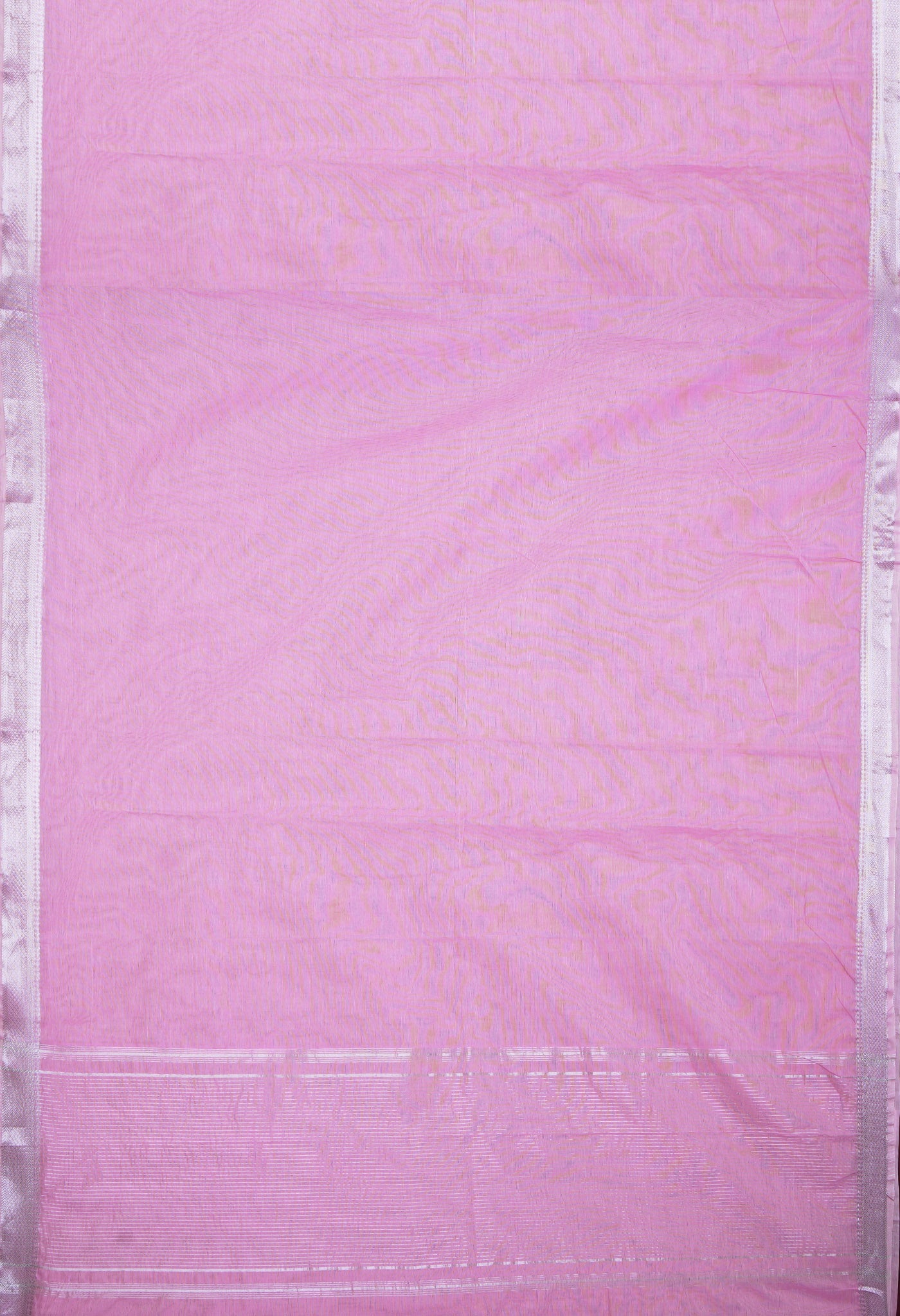 Baby Pink Pure Plain Pavani Mangalgiri Cotton Saree-UNM83157