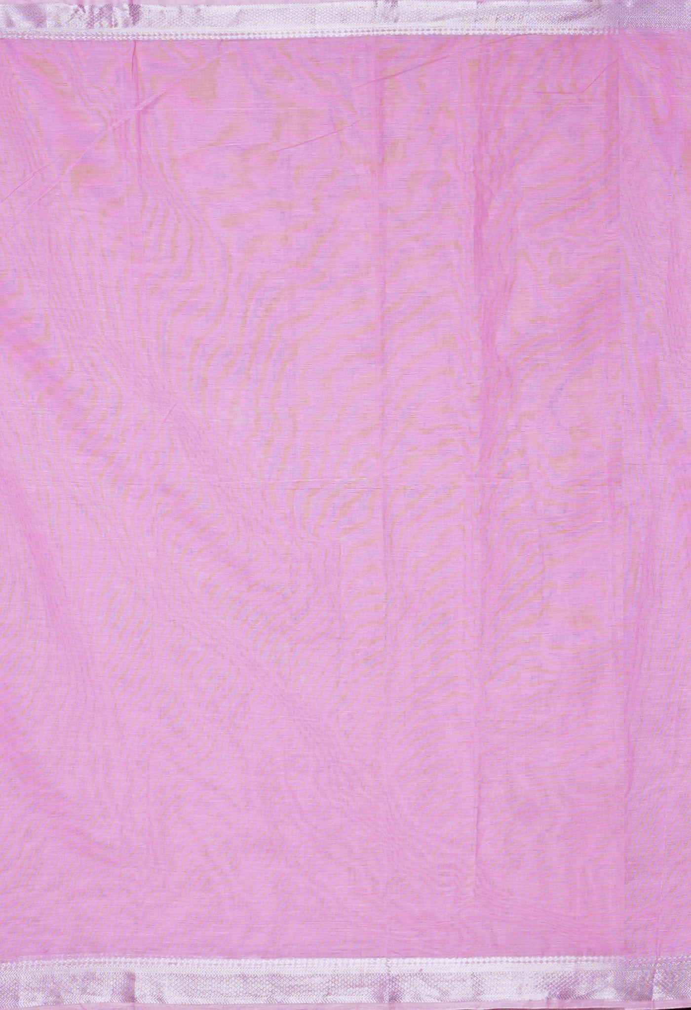 Baby Pink Pure Plain Pavani Mangalgiri Cotton Saree-UNM83157