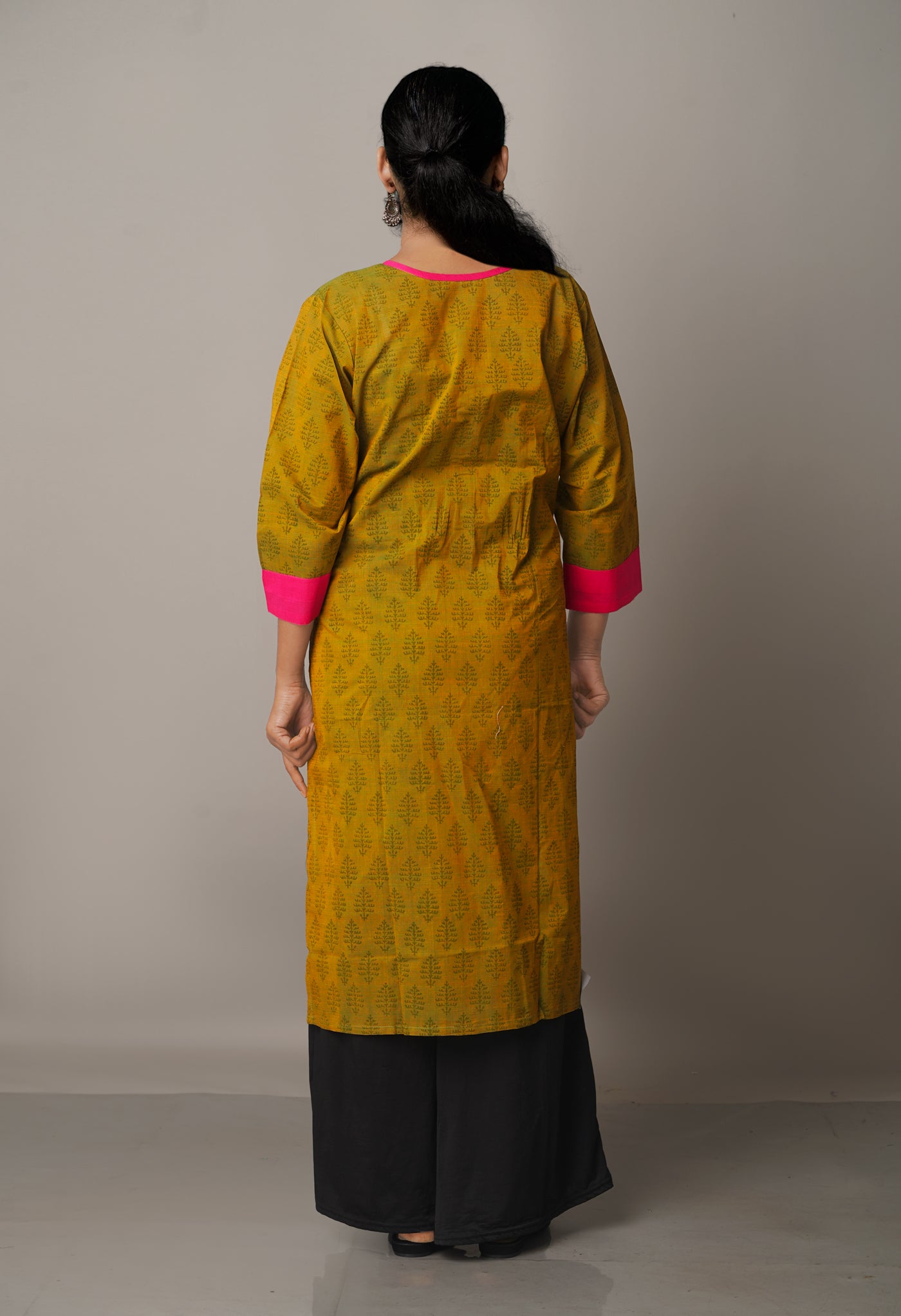 Green Pure Mangalagiri Cotton Kurta-PKK1826