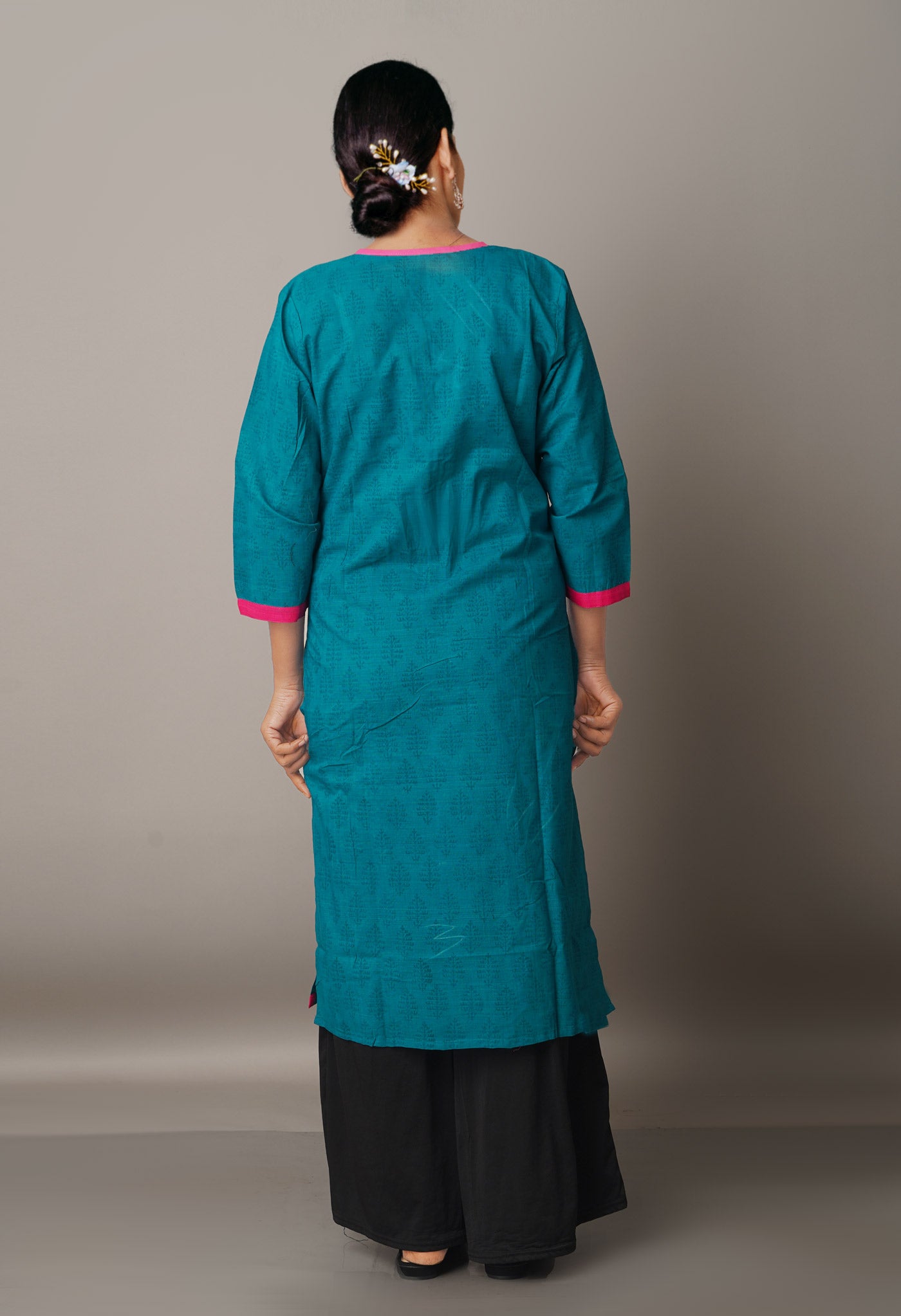 Green Pure Mangalagiri Cotton Kurta-PKK1829