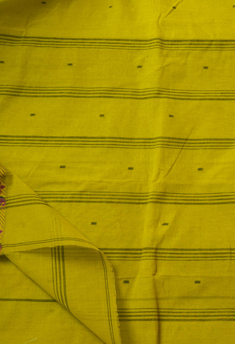 Green Pure Handloom Bengal Tant Cotton Saree