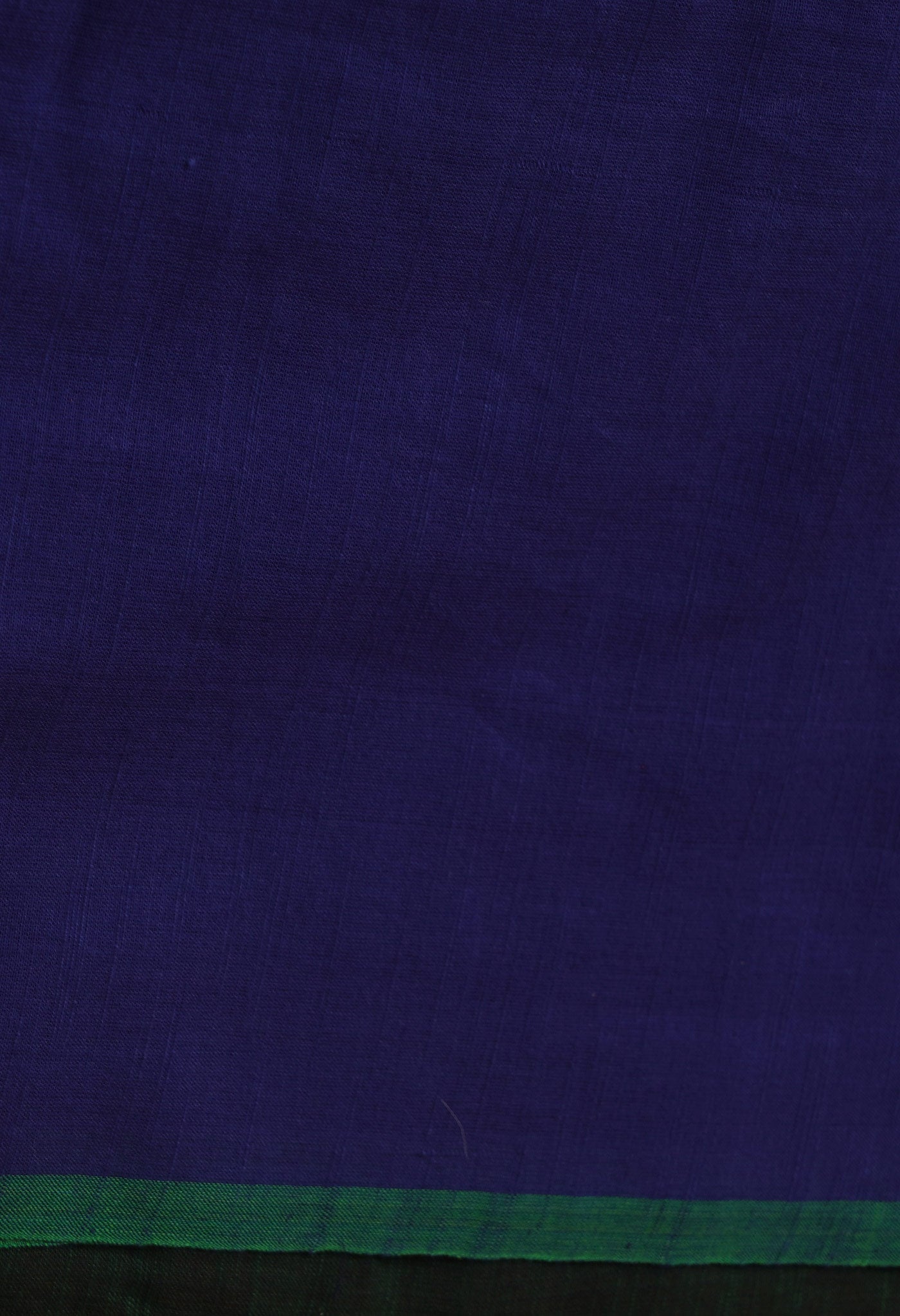Navy Blue-Pink Pure  Cotton Linen Saree With Tassels-UNM65231