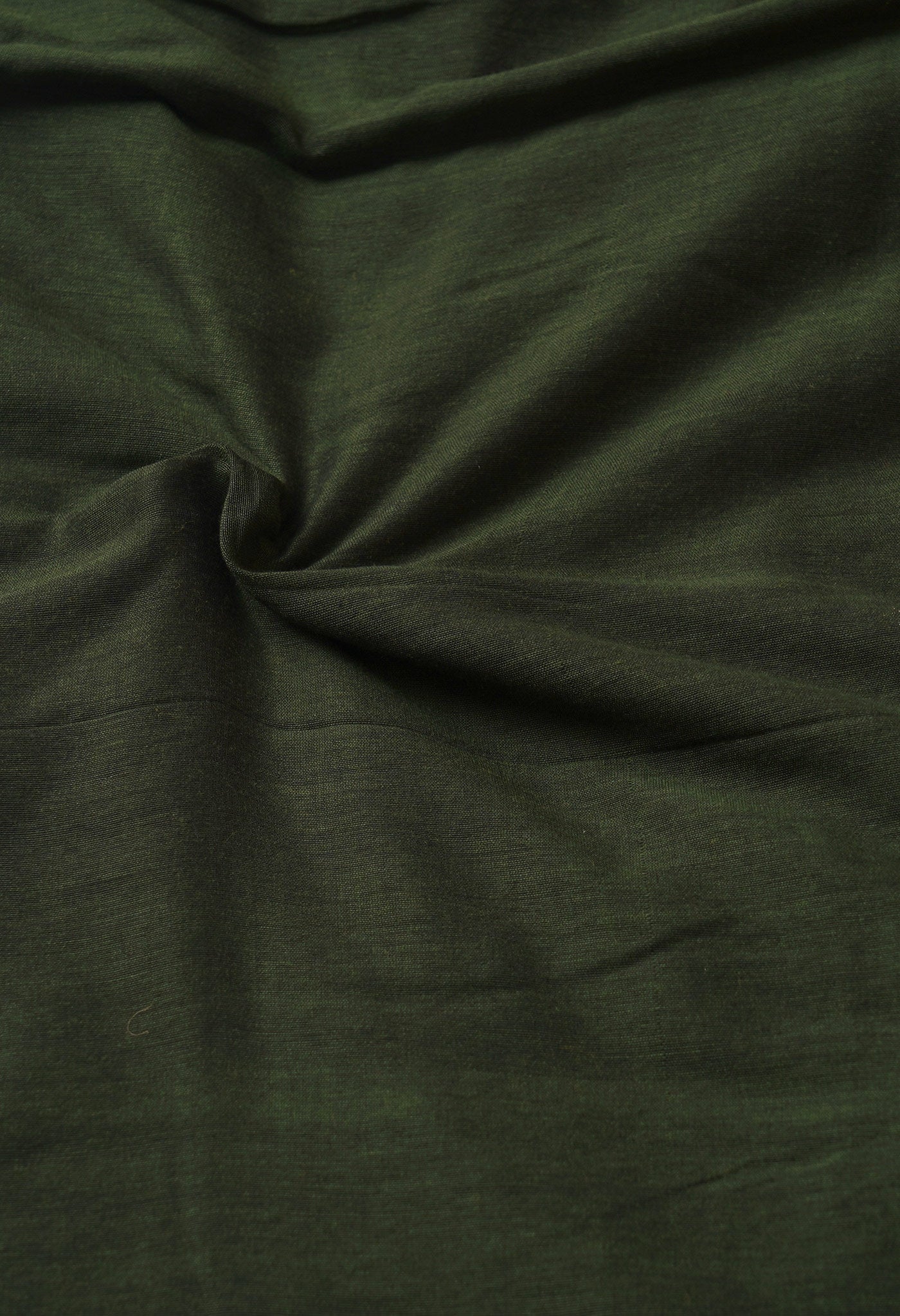 Green Pure  Cotton Linen Saree With Tassels-UNM65243