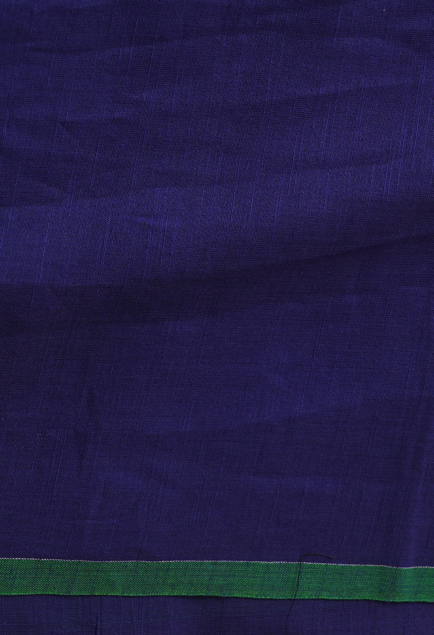 Navy Blue Pure  Cotton Linen Saree With Tassels-UNM65246