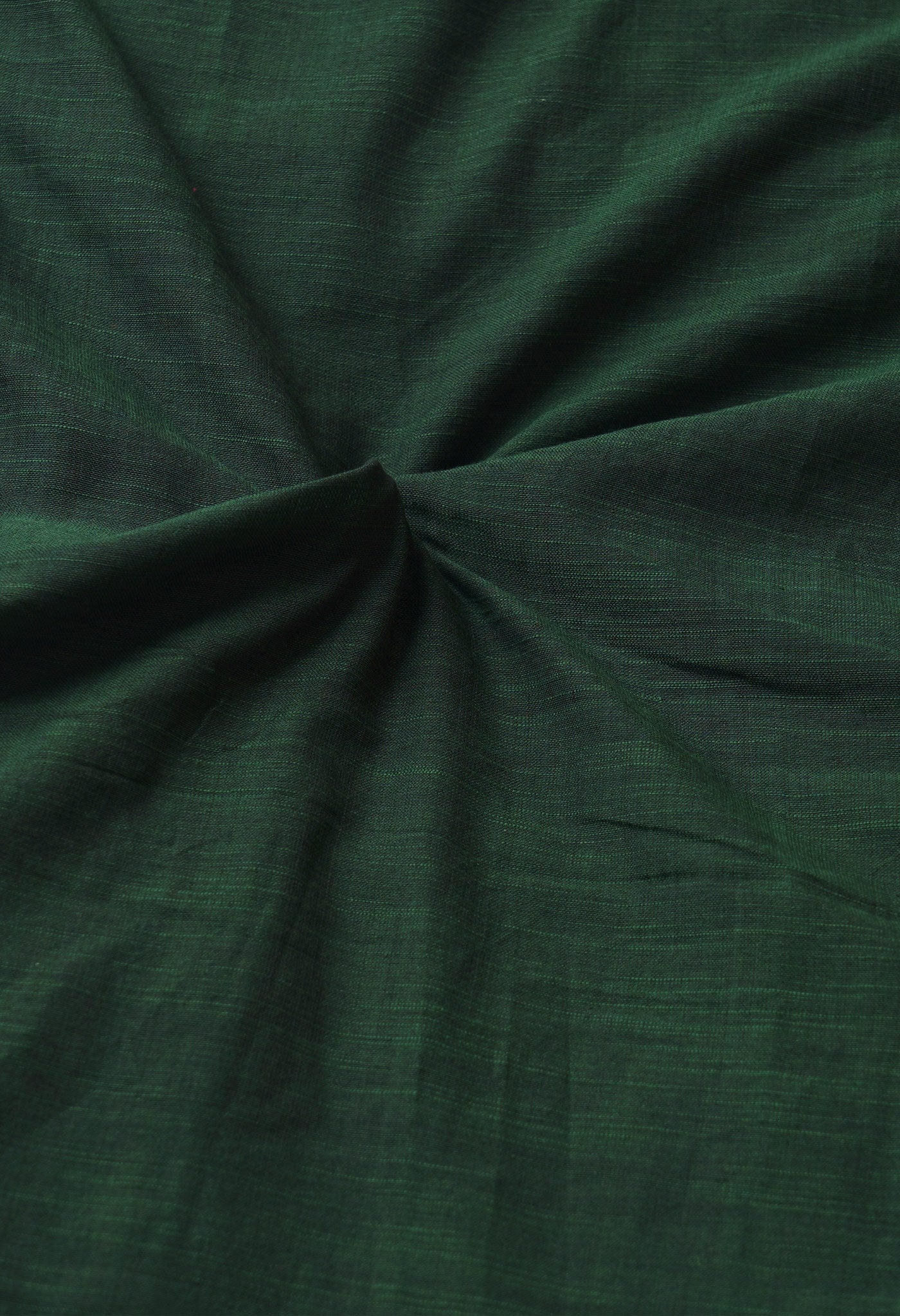 Green Pure  Cotton Linen Saree With Tassels-UNM65249
