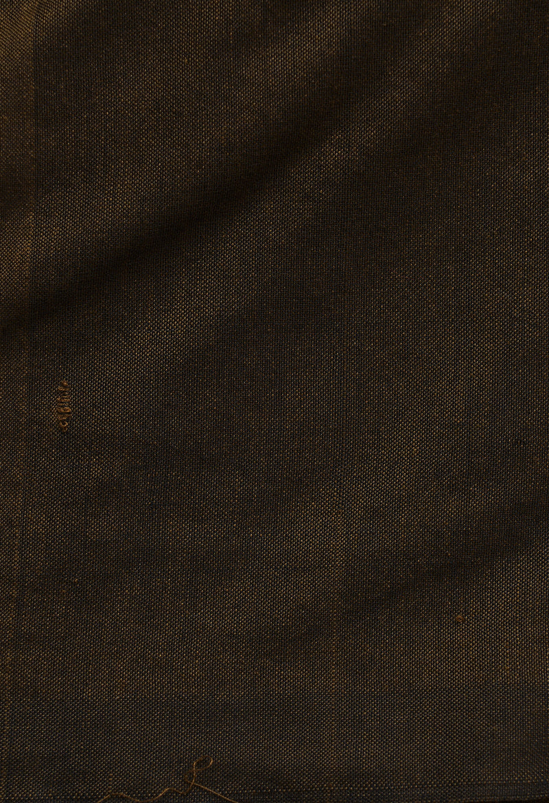Dark Brown Pure Cotton Linen Saree-UNM65271