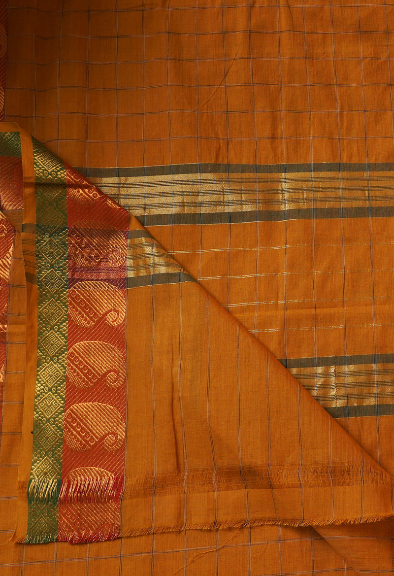 Brown Pure Pavani Venkatagiri Cotton Saree-UNM65636
