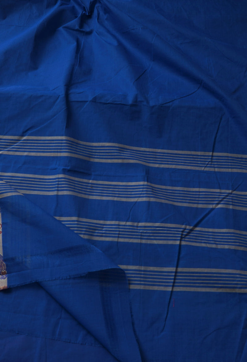 Blue Pure Pavani Venkatagiri Cotton Saree-UNM65659