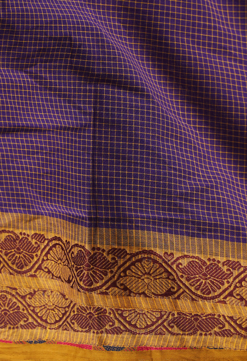 Purple Pure Pavani Venkatagiri Cotton Saree-UNM65673