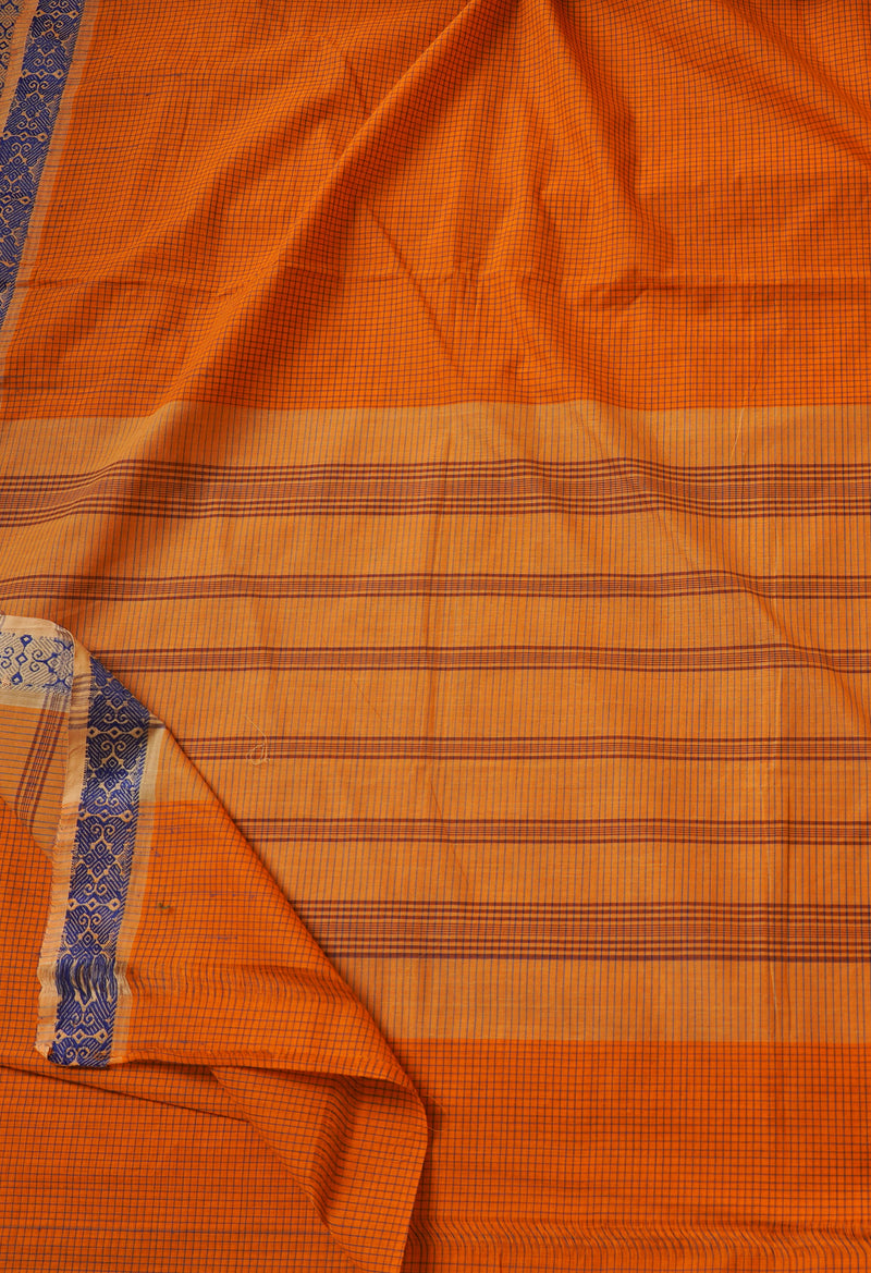 Orange Pure Pavani Venkatagiri Cotton Saree-UNM65676