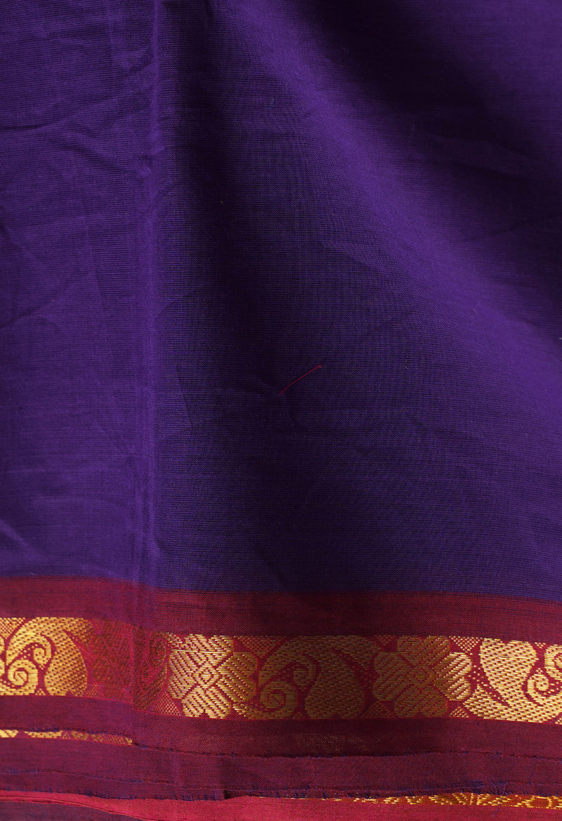 Purple Pure Pavani Venkatagiri Cotton Saree-UNM65692