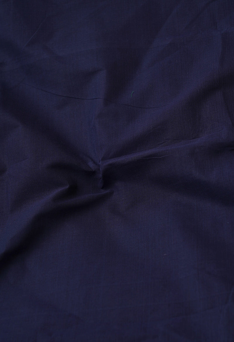 Navy Blue Pure Pavani Handcrafted Kanchi Cotton Saree-UNM65902