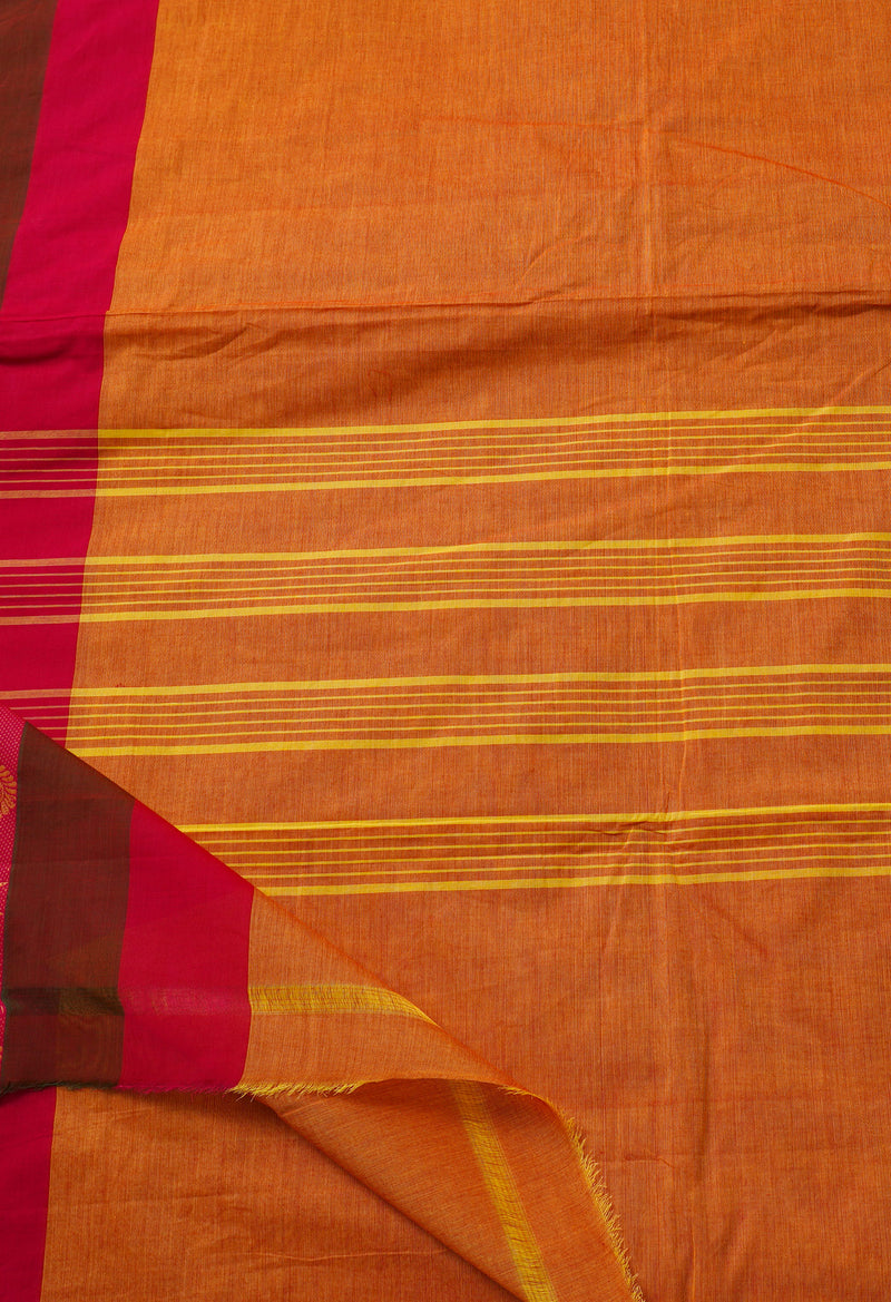 Multi Pure Pavani Handcrafted Kanchi Cotton Saree-UNM65904