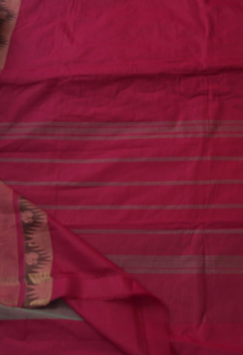 Pink Pure Pavani Handcrafted Kanchi Cotton Saree-UNM65911
