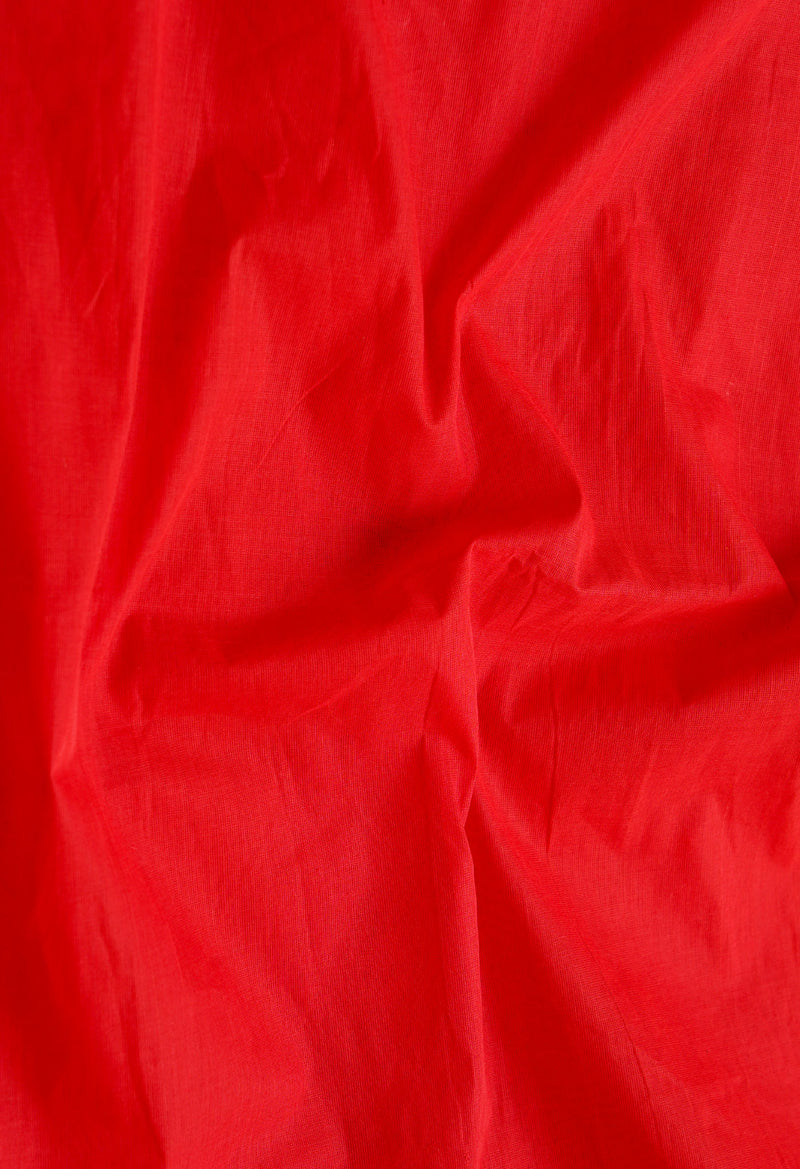 Red Pure Pavani Handcrafted Kanchi Cotton Saree-UNM66036